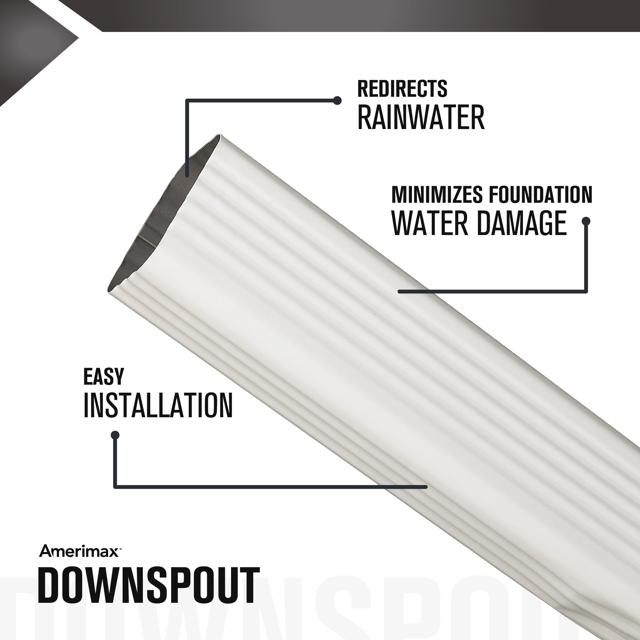 Amerimax 4601100120 Downspout-Components - View #2