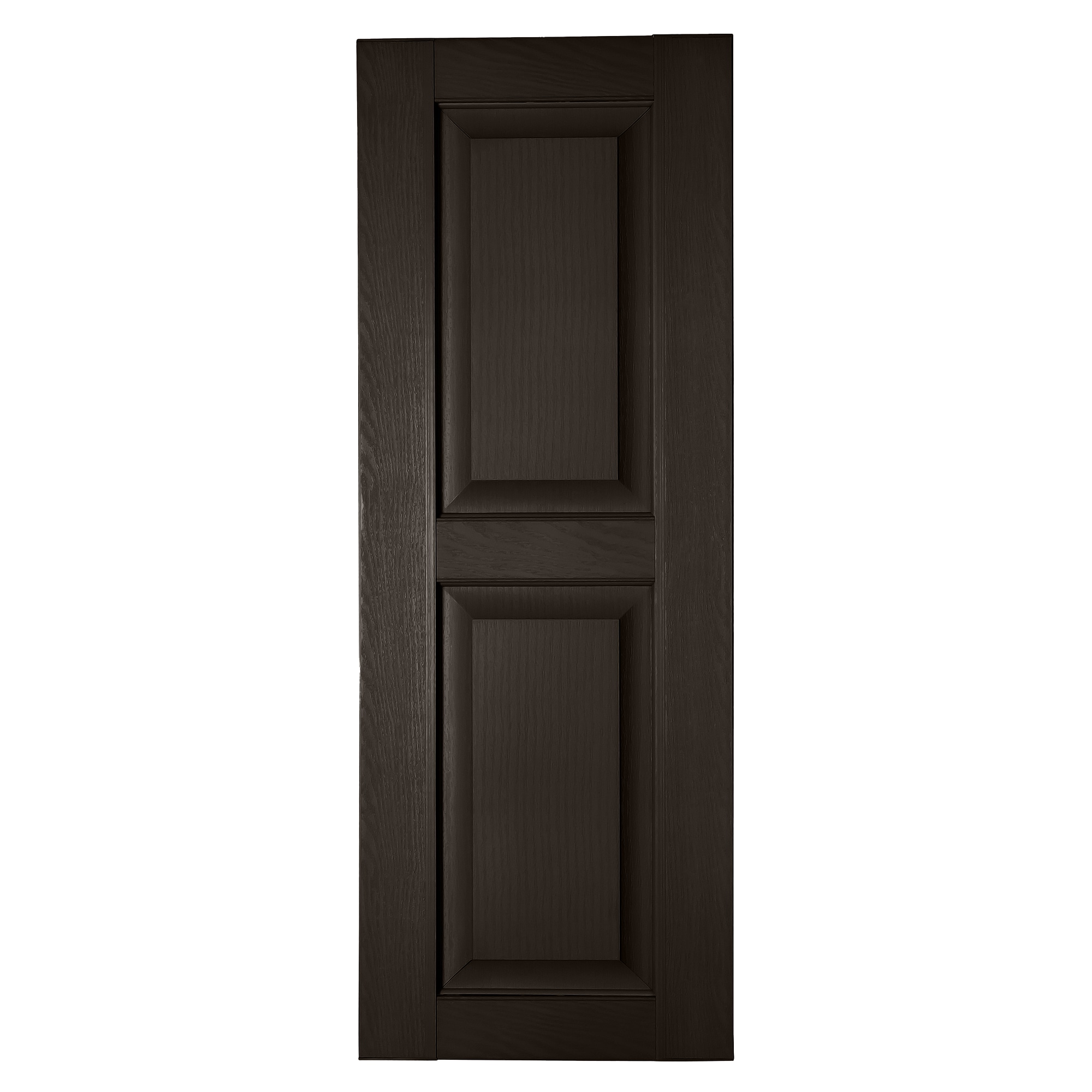 RELIABILT RP1874206 17.75-in W x 74-in H Chocolate Chip Raised panel Polypropylene Exterior Shutters ( 2 -Pack )