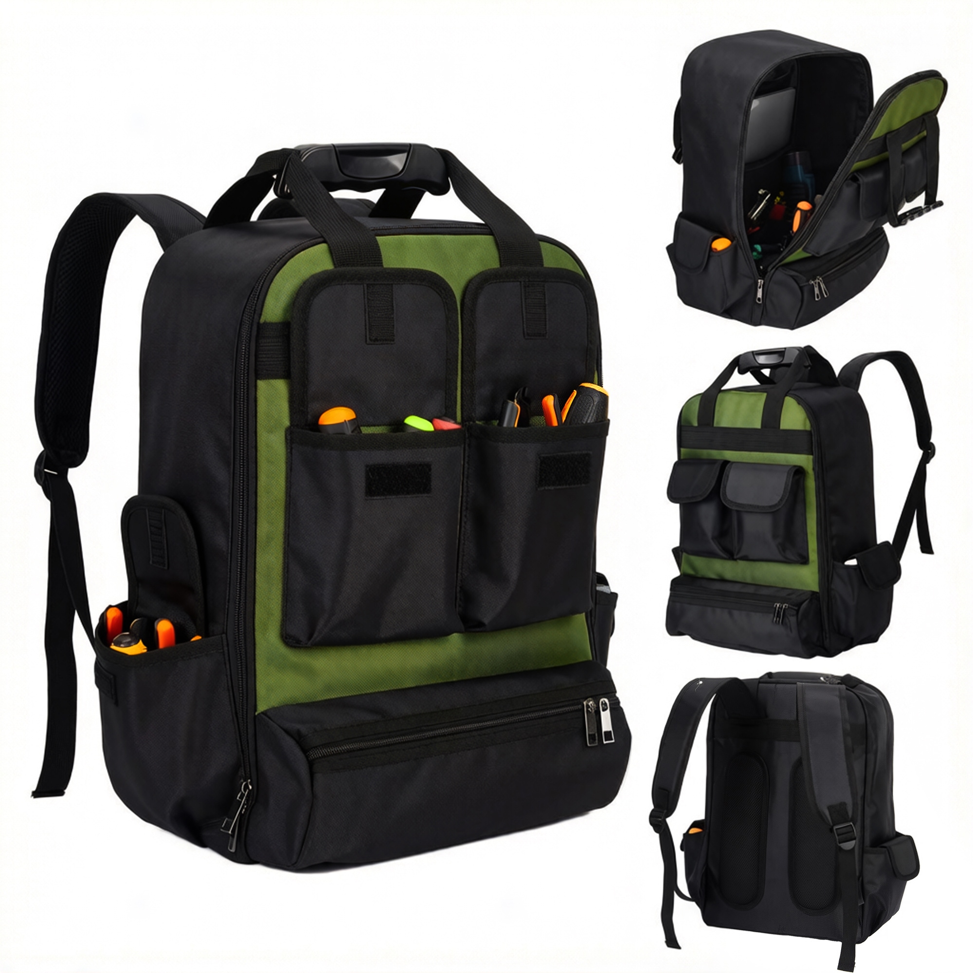 18in laptop backpack 18-Inch Bulk Double Vertical Bungee with Section Designed for big PCs and accessories Travel Laptop Backpack,18 Inch Notebook