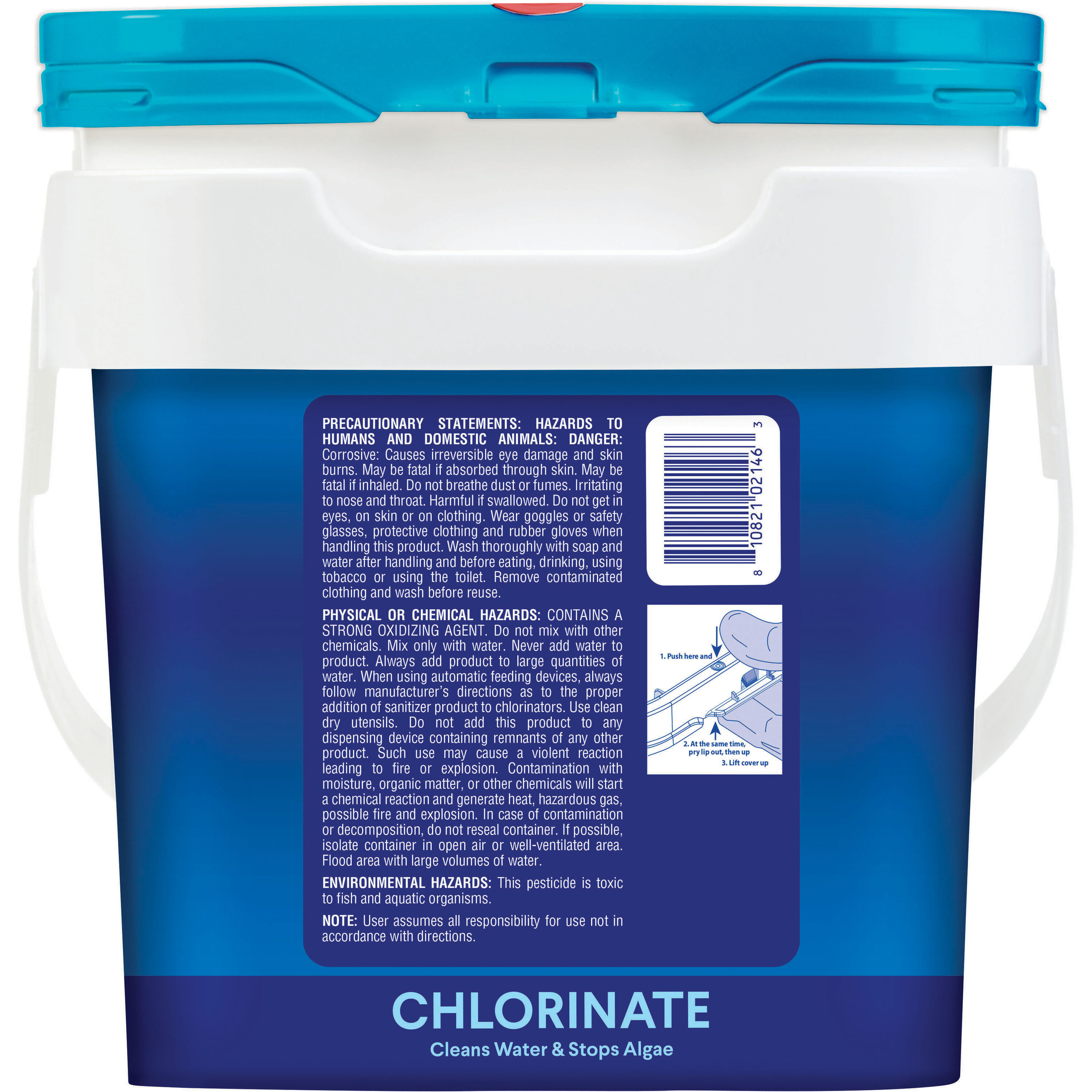 Trichloro Multifunction tabs chemical for pool - 10 Kg bucket