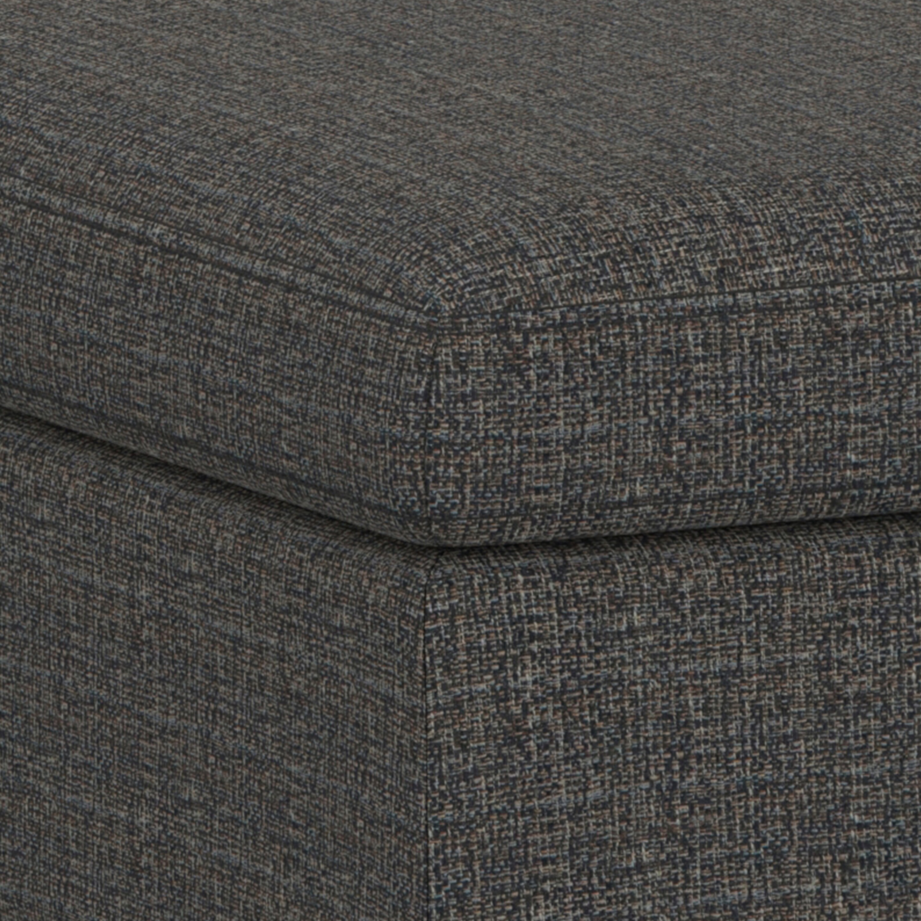 Owen Mid Century Ebony Square Storage Ottoman