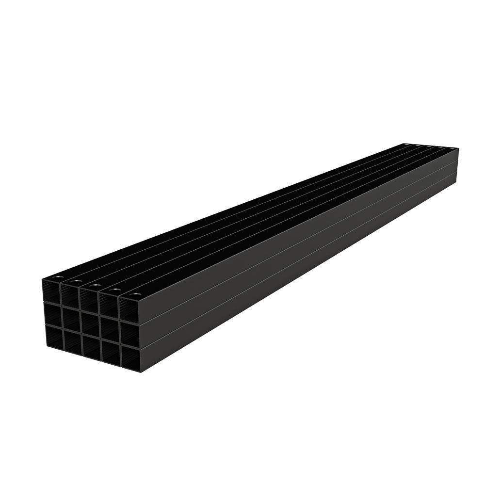 Freedom 73023202 3/4-in x 3/4-in x 40-in Square Matte Black Aluminum Square Deck baluster 15 -Pack