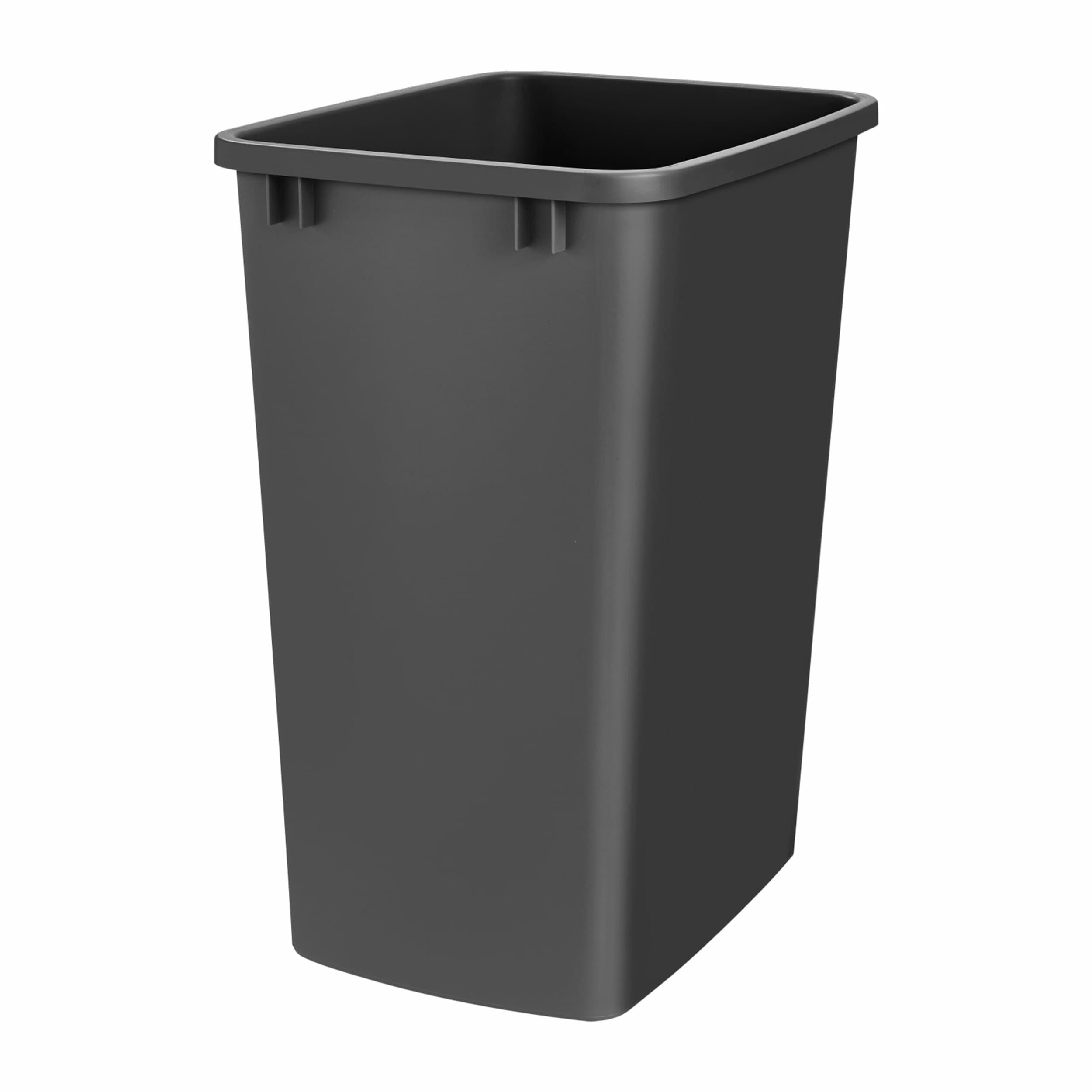 Rev-A-Shelf 166204 35-Quart Black Plastic Indoor Kitchen Lidless Trash Can
