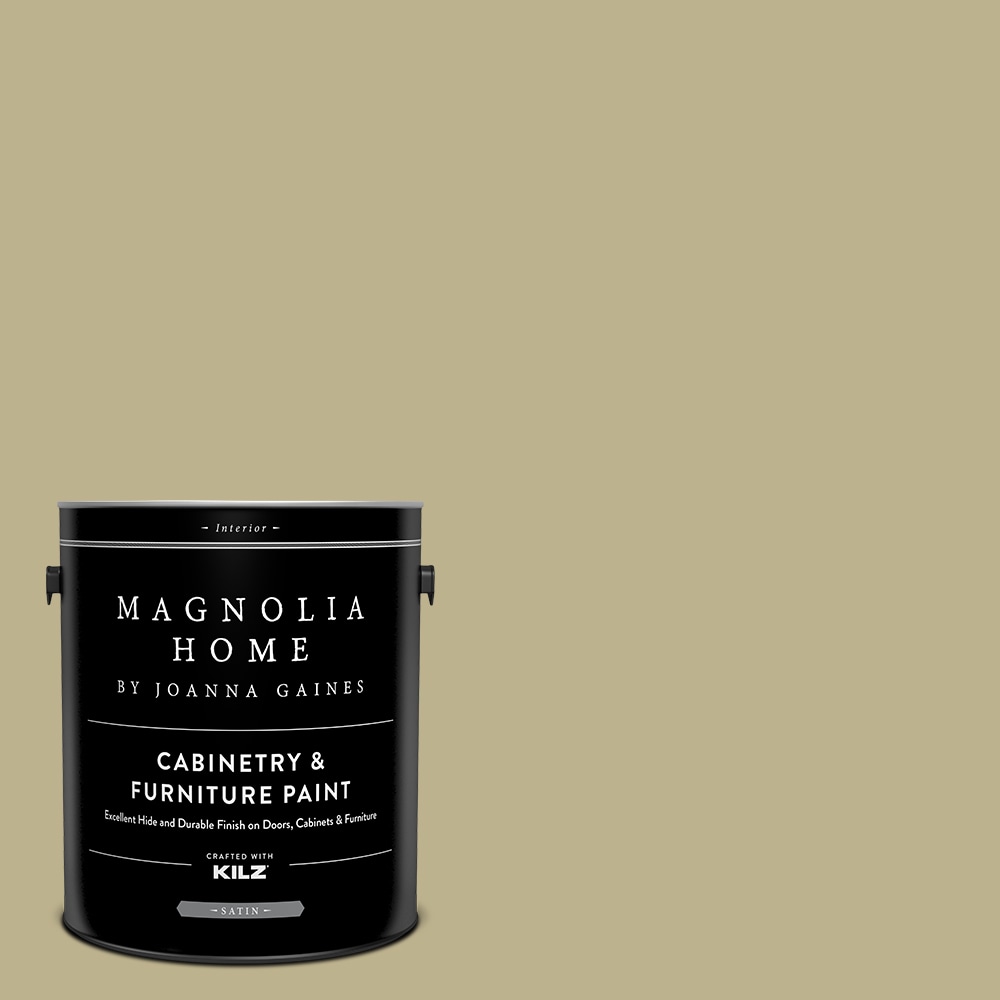 Magnolia Home MAG071-4141123  by Joanna Gaines Satin Sour Apple MAG071 Tintable Cabinet Furniture Paint Enamel ( 1-gallon )