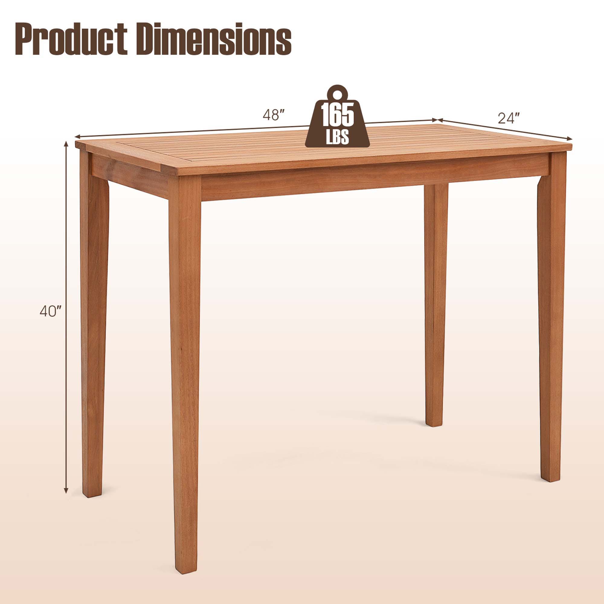Costway LWS00066 Patio-Tables - View #2