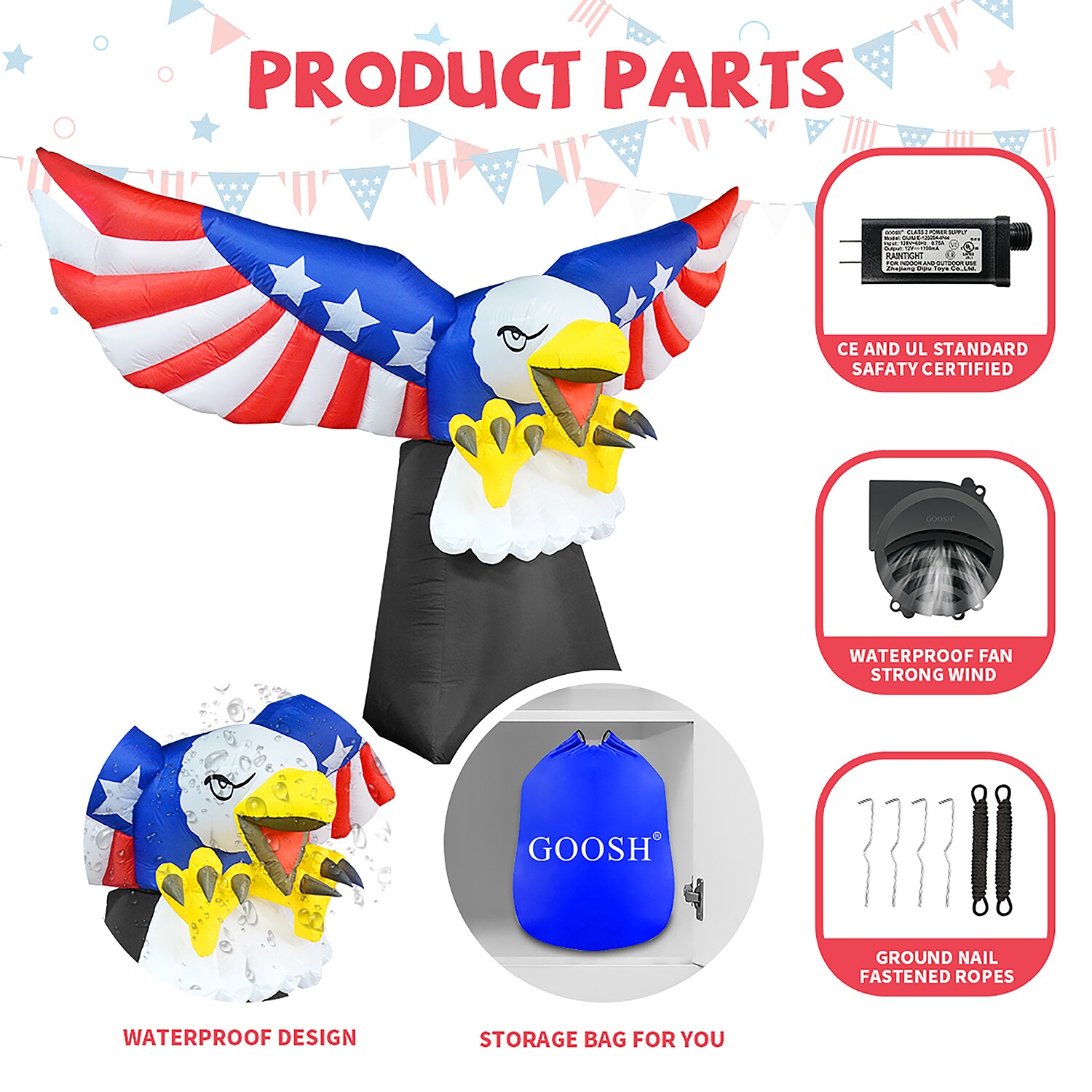 GOOSH DJ-QT-90001 Indoor-Fourth-Of-July-Decorations - View #6