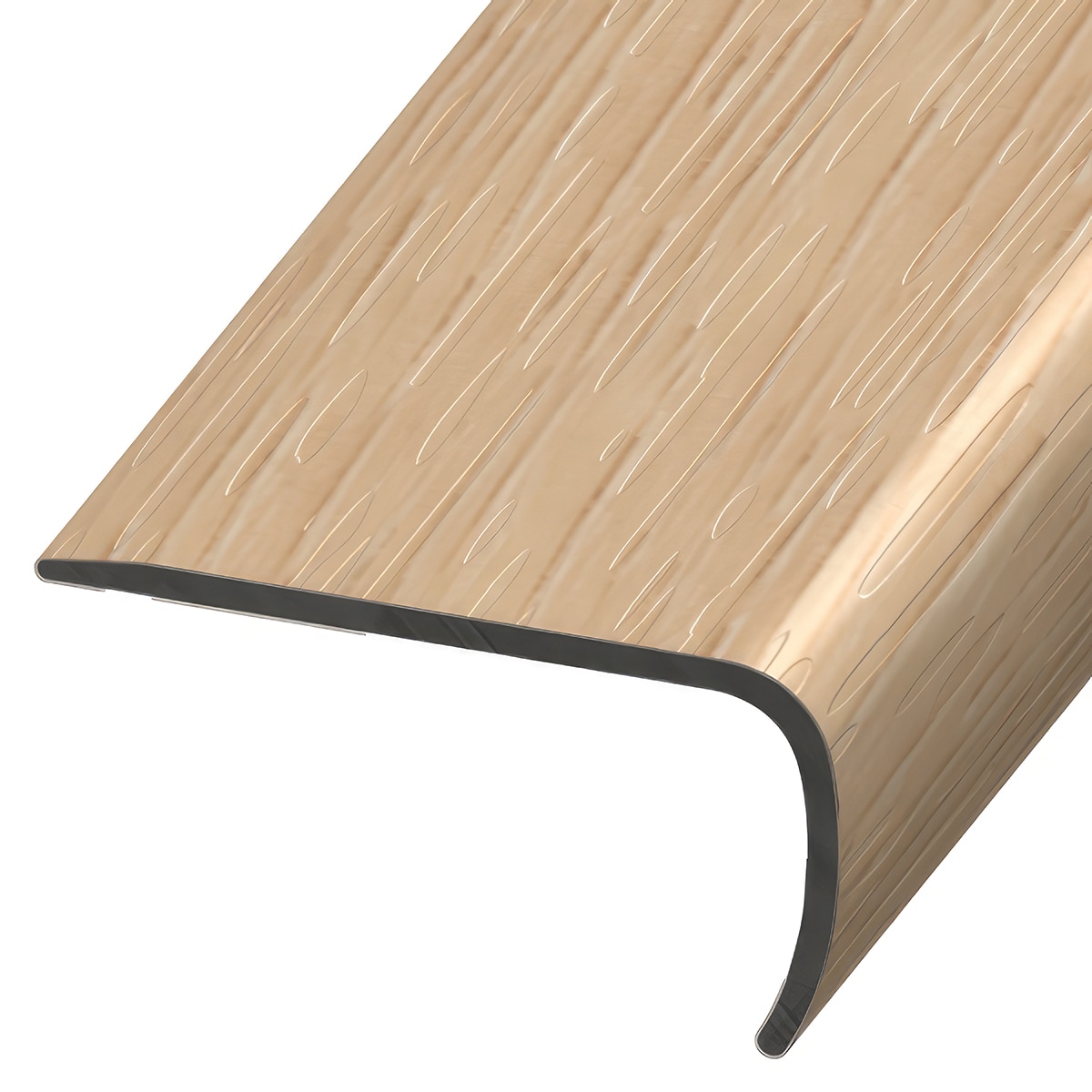 Versatrim VE-121549 GlueCore Lucida-GlueCore-Perla Prefinished 1-in T x 2-in W x 94-in L PVC Square cap