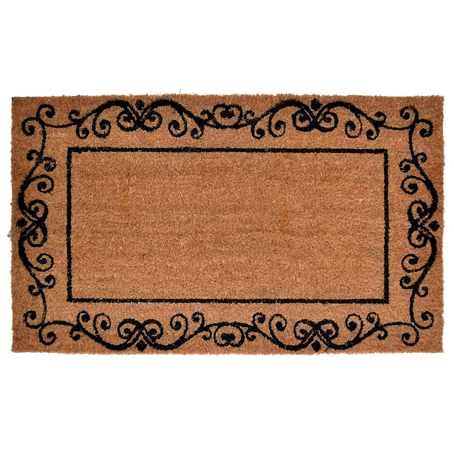 Imports Decor Fall 1-1/2-ft x 2-1/2-ft Orange Rectangular Outdoor Door Mat Imports Decor Fall 1-1/2-ft x 2-1/2-ft Orange Rectangular Outdoor Door Mat