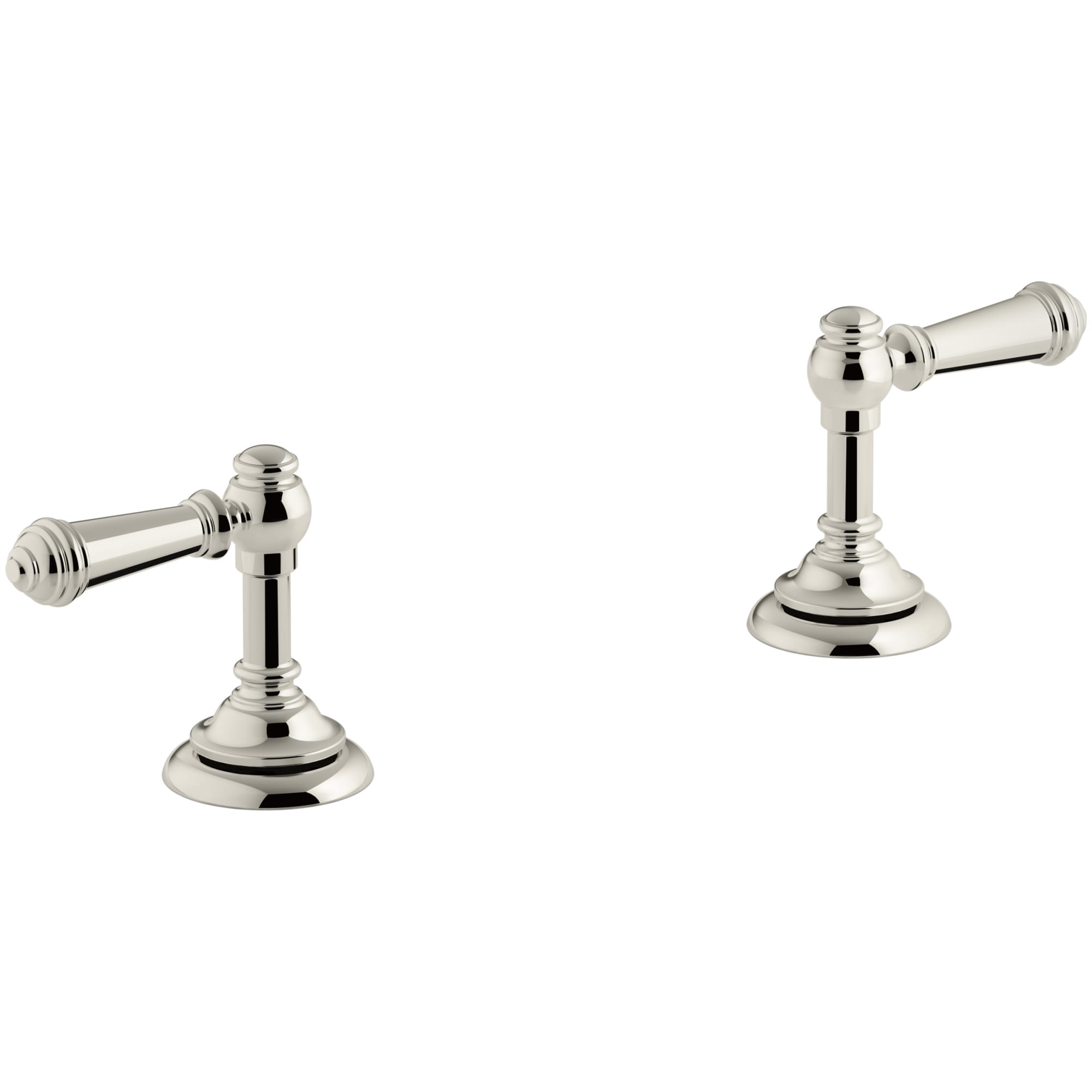 Polished Chrome Double Handle Bath Lever Trim