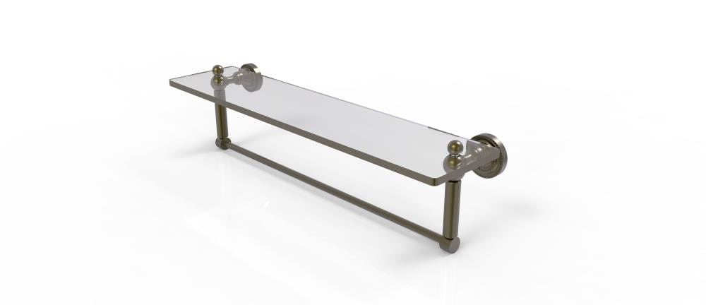 Allied Brass DT-1TB/22-ABR Dottingham Antique Brass Wall mount Bathroom Shelf ( 22-in x 5-in x 5-in )