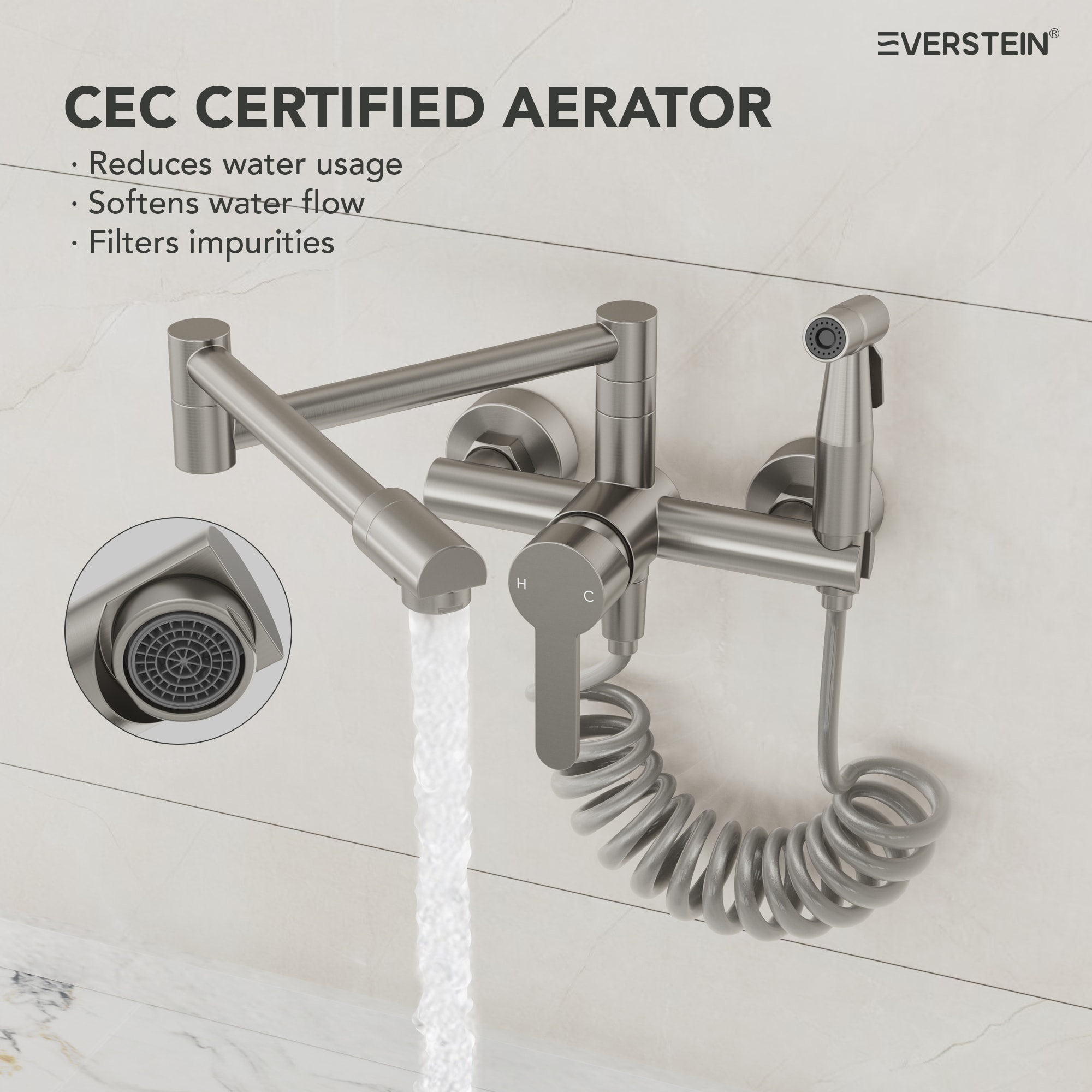 EVERSTEIN Q-905-OTOP Kitchen-Faucets - View #5