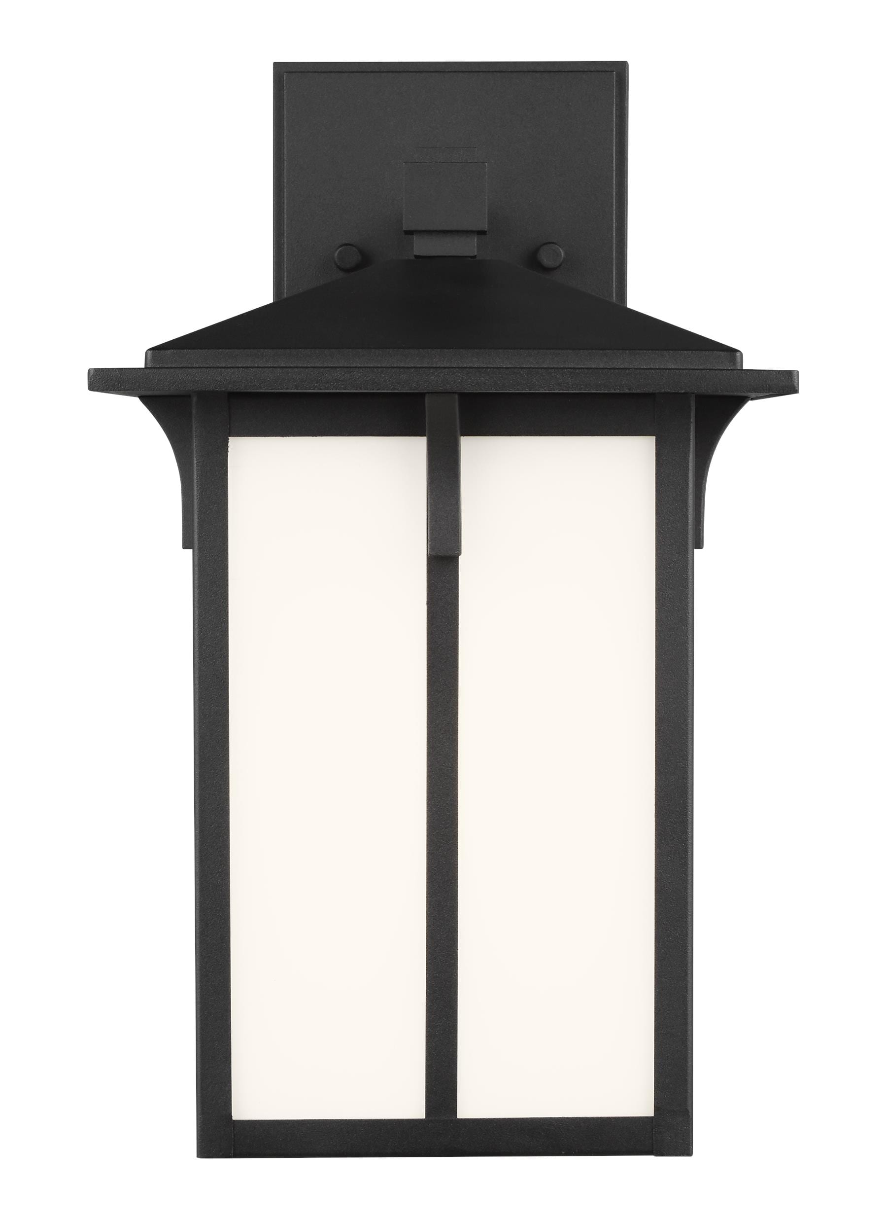 Generation Lighting 8552701-12 Tomek 1 -Light 10.625-in H Black Hardwired Outdoor Wall Light