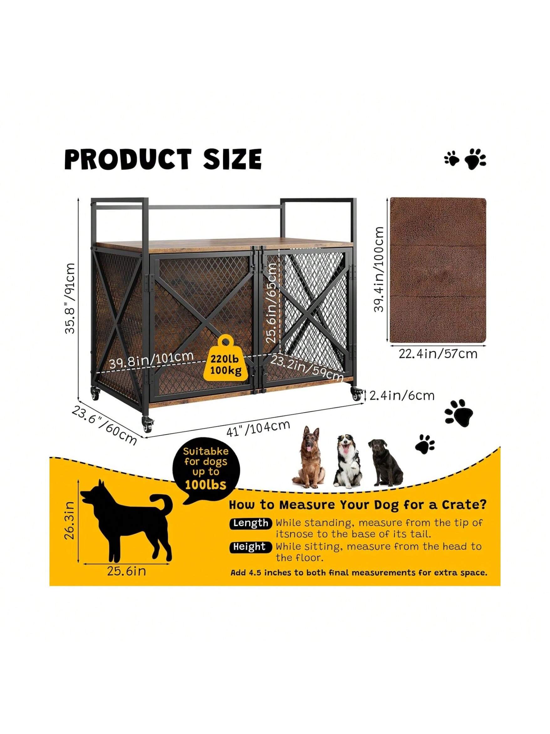 WhizMax GGL-PHO-34SL5NLE Pet-Crates-Carriers - View #7