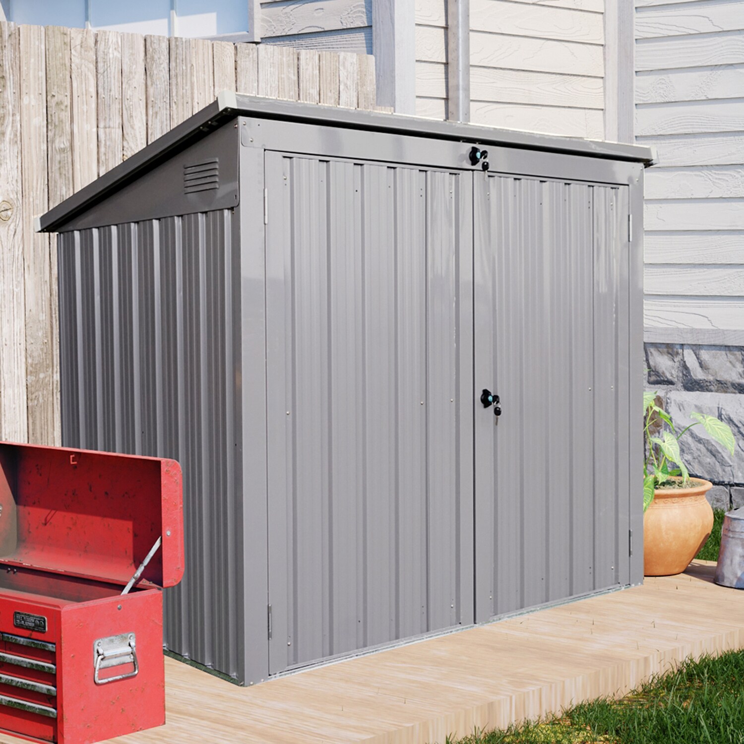 GZMR GR-W54425 Metal-Storage-Buildings-Sheds - View #3