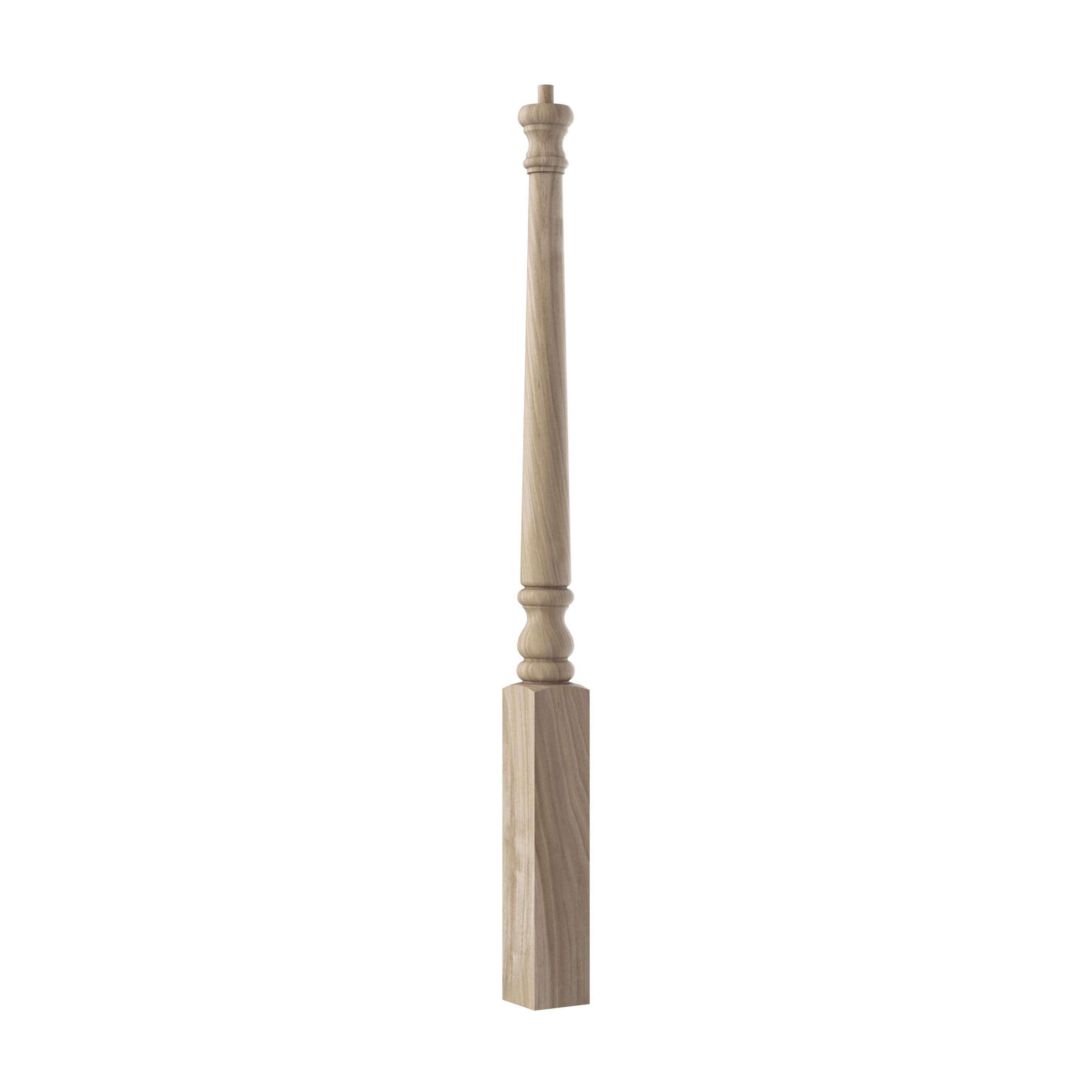 Crown Heritage 4424010 Colonial 3-in x 43-in Unfinished Poplar Universal Stair Newel Post