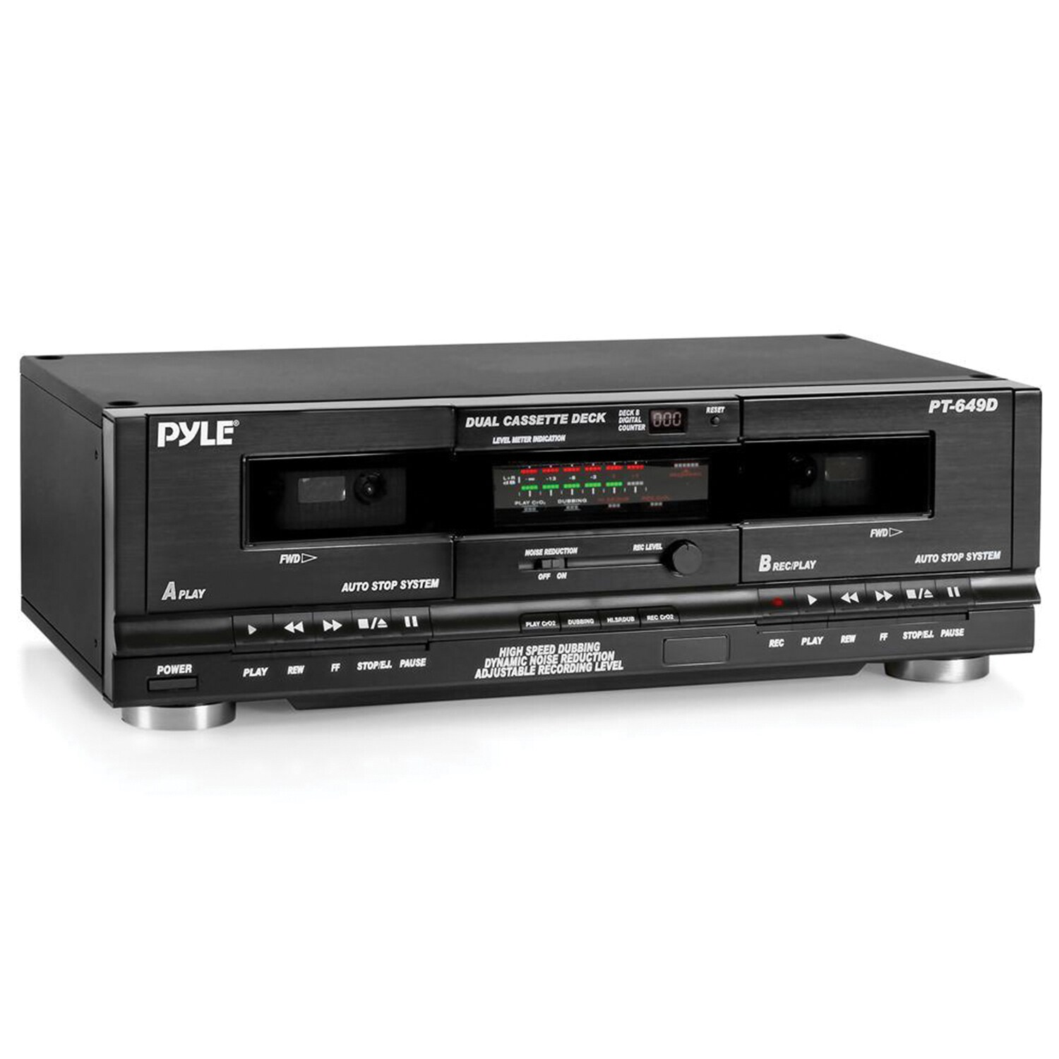 Pyle PYLPT649D Cassette Player Black