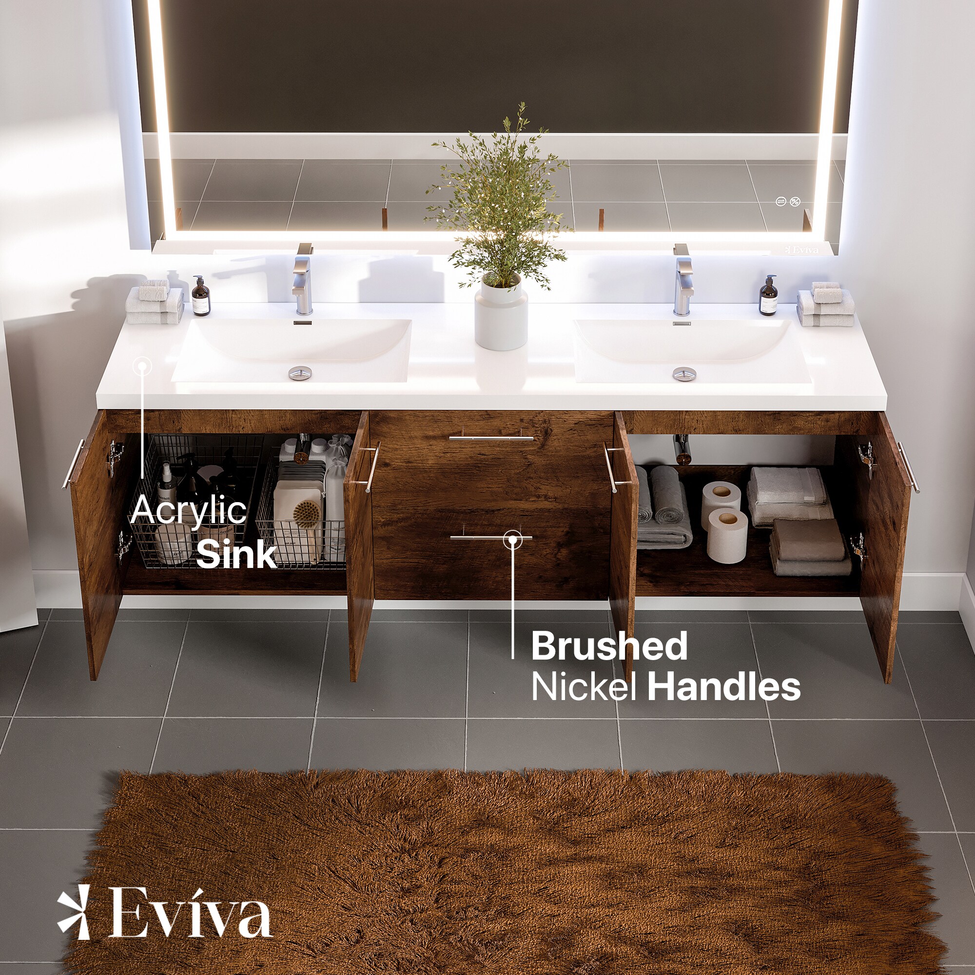 Eviva EVVN404-72RSWD Bath-Vanity-Combo - View #3