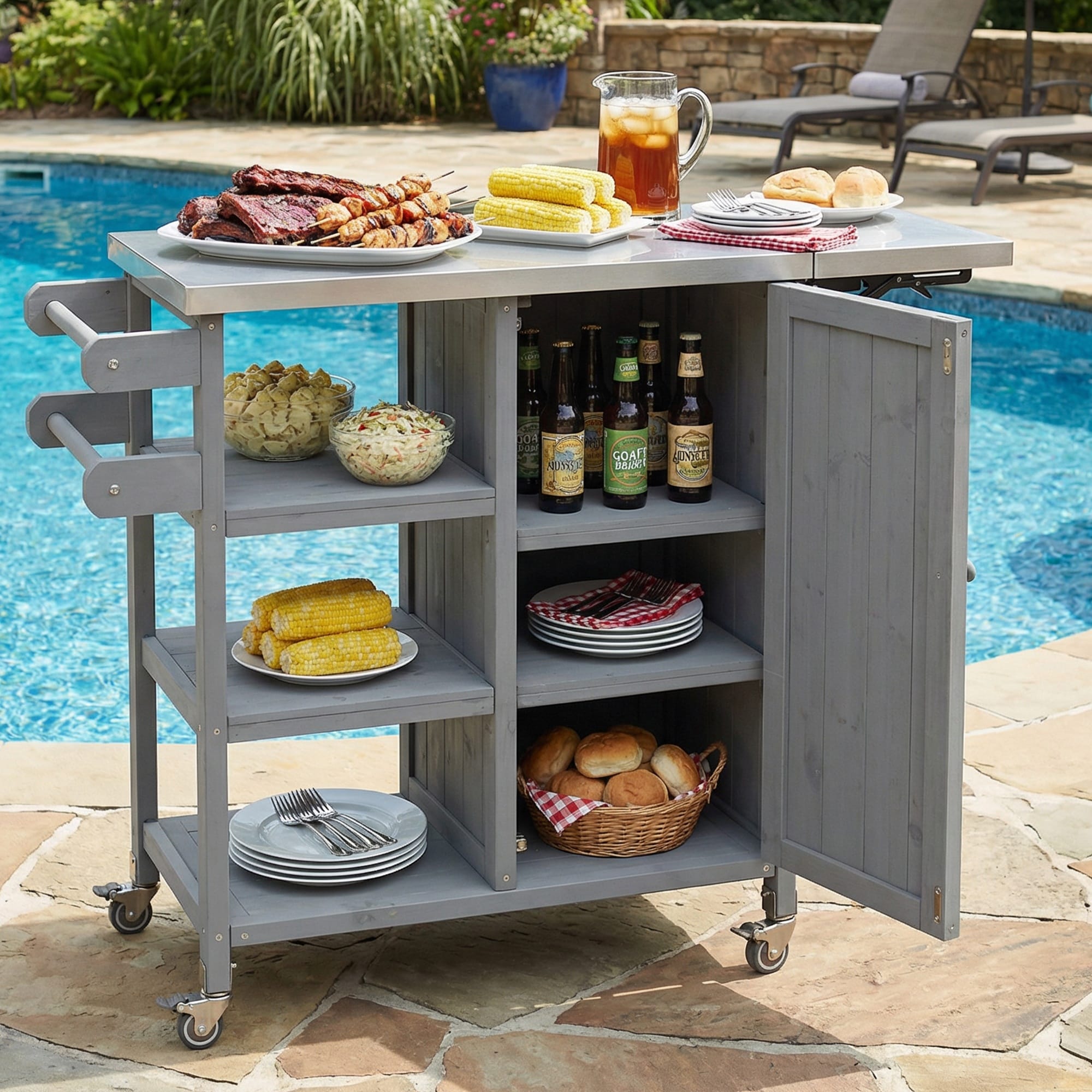 HyperDrop Cart B-4T0C2C7M8I1L Grill-Carts-Grill-Stands - View #3