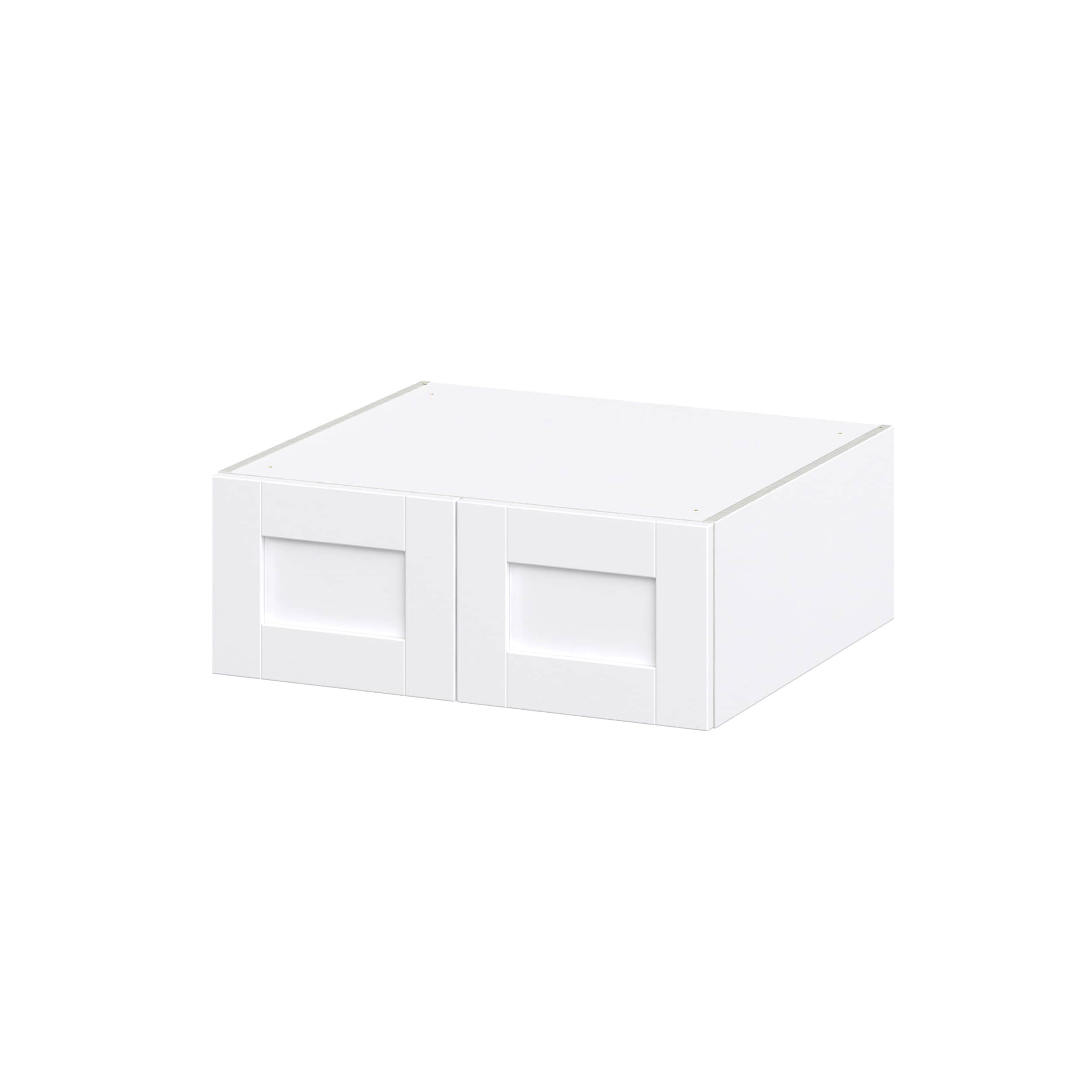 Hugo&Borg Rosemont 27-in W x 10-in H x 24-in D Glacier White Wall Fully Assembled Cabinet (Recessed Panel Shaker Door Style)