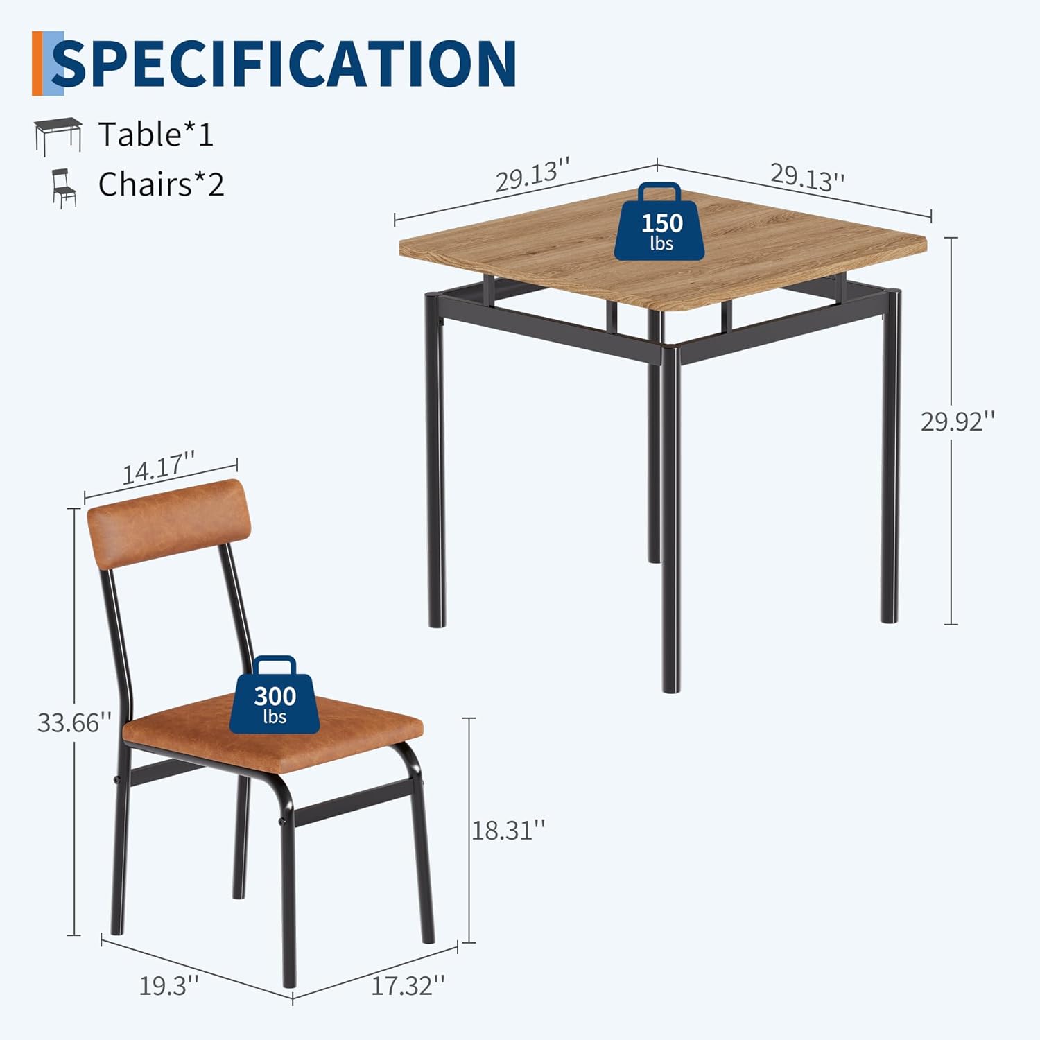 Qeetex DHZ-PHK-34B9D76U Dining-Sets - View #5
