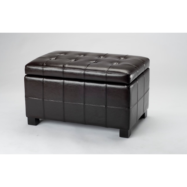 Safavieh Maiden Small Casual Brown Storage Bench with Storage 18.1-in x ...