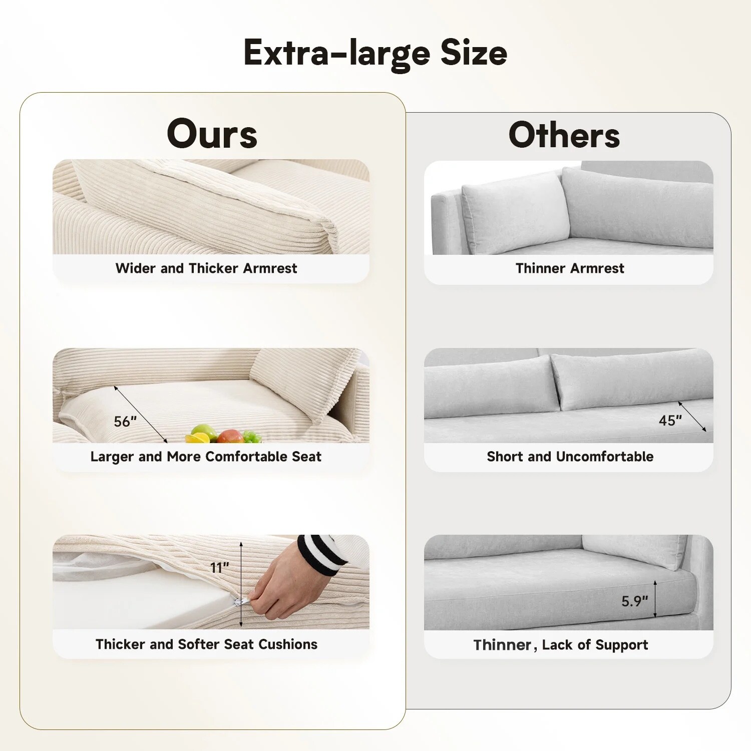 JEAREY GQSF-4-BU Sofas-Loveseats - View #4