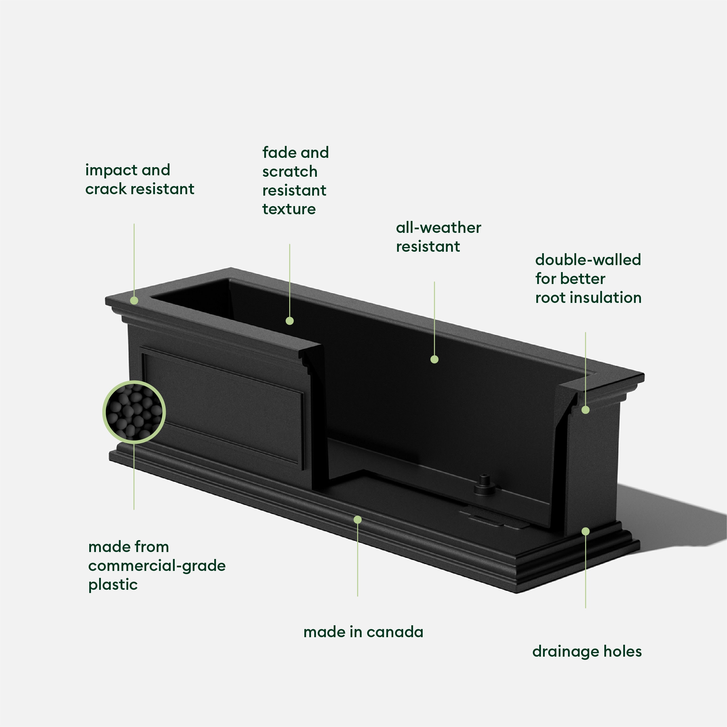 Veradek BXVWB36B Planter-Window-Box - View #2