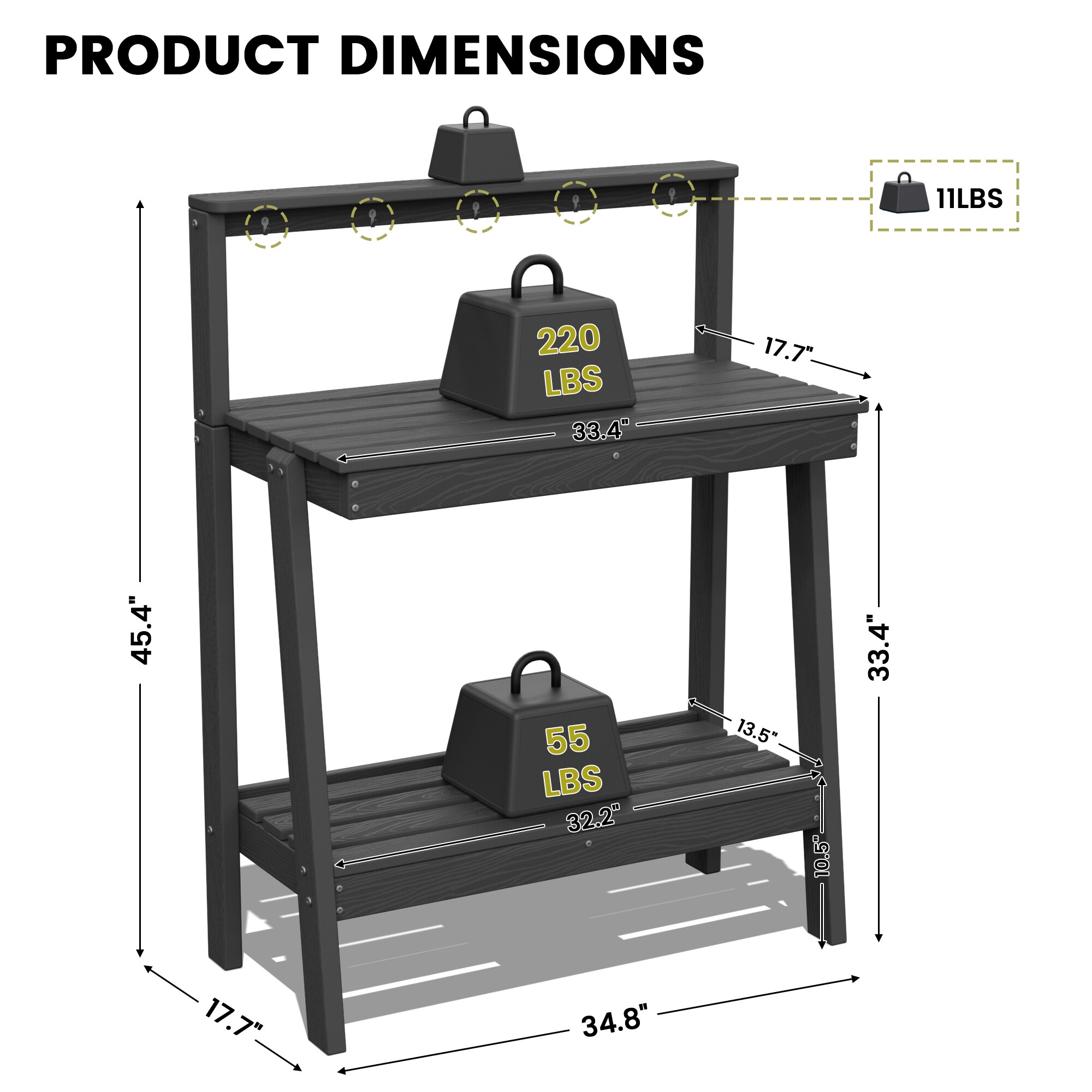 JEAREY JKTRYY-03-BN Potting-Benches - View #3