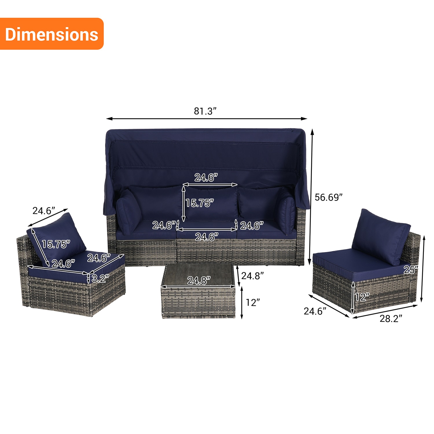 Mondawe MDSL0849 Patio-Conversation-Sets - View #7
