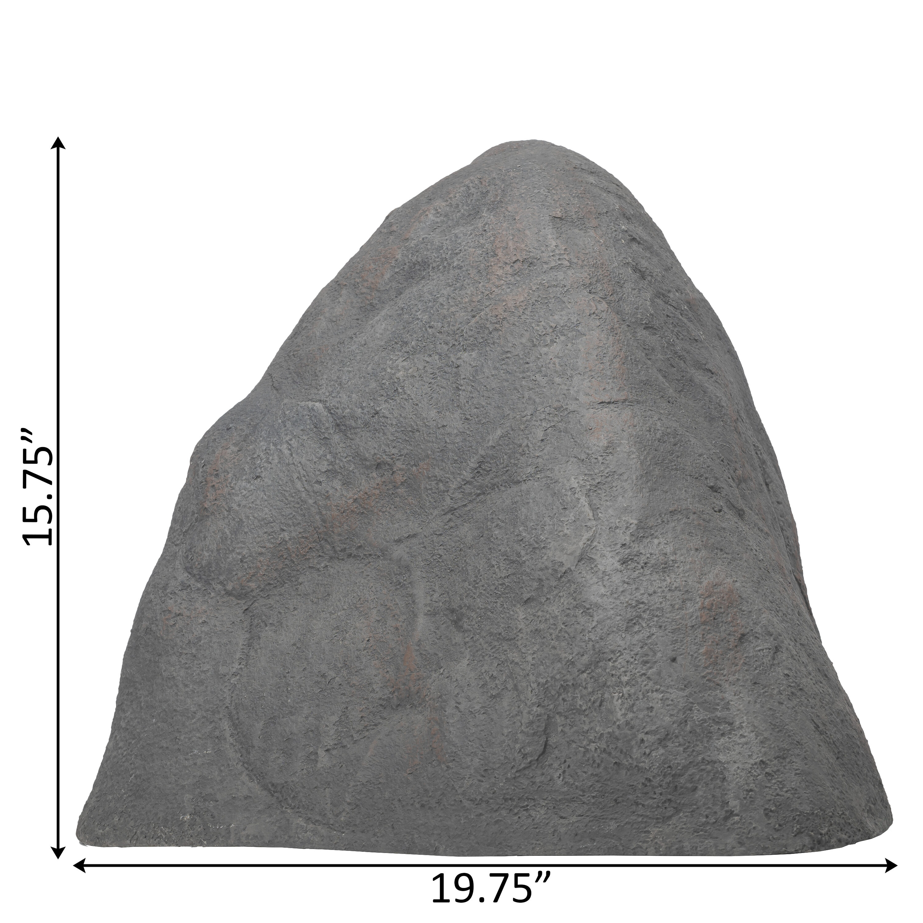 Granite Gray Monument-Shaped Faux Fiberglass Outdoor Rock