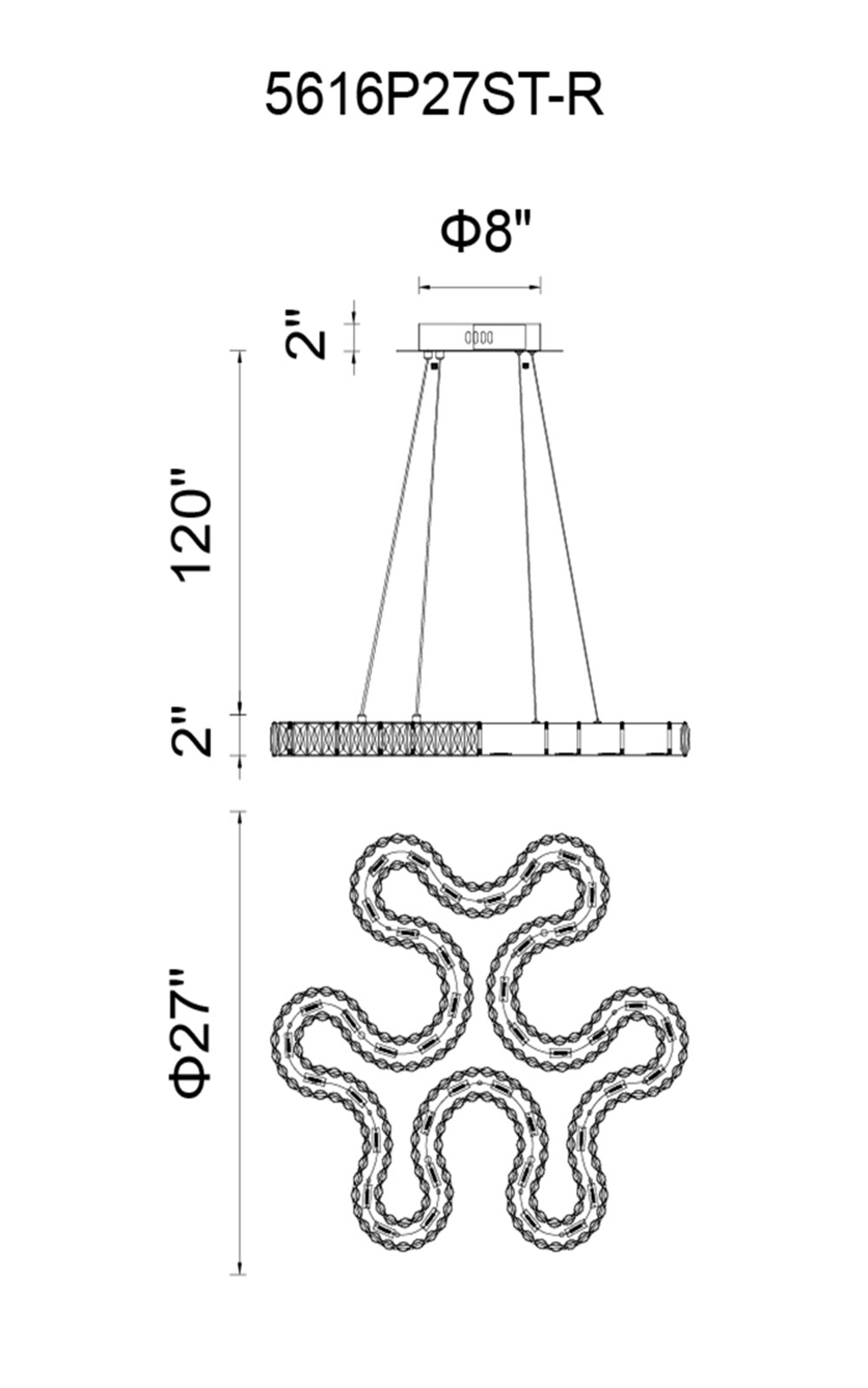 CWI Lighting 5616P27ST-R b090015 - View #2
