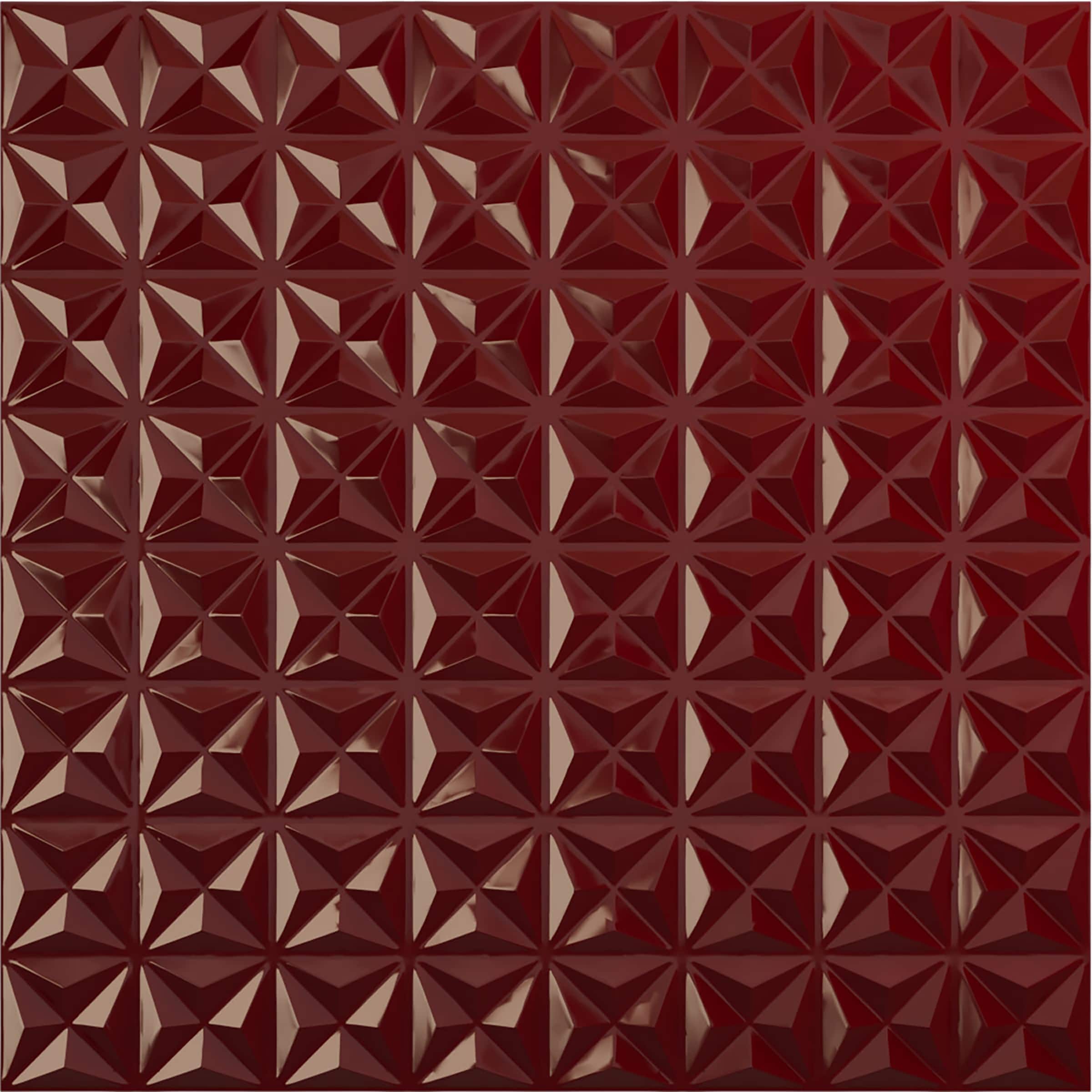 Ekena Millwork WP20X20CIHML 19-5/8-in x 19-5/8-in Embossed Paintable/Stainable Red PVC Wall Panel (