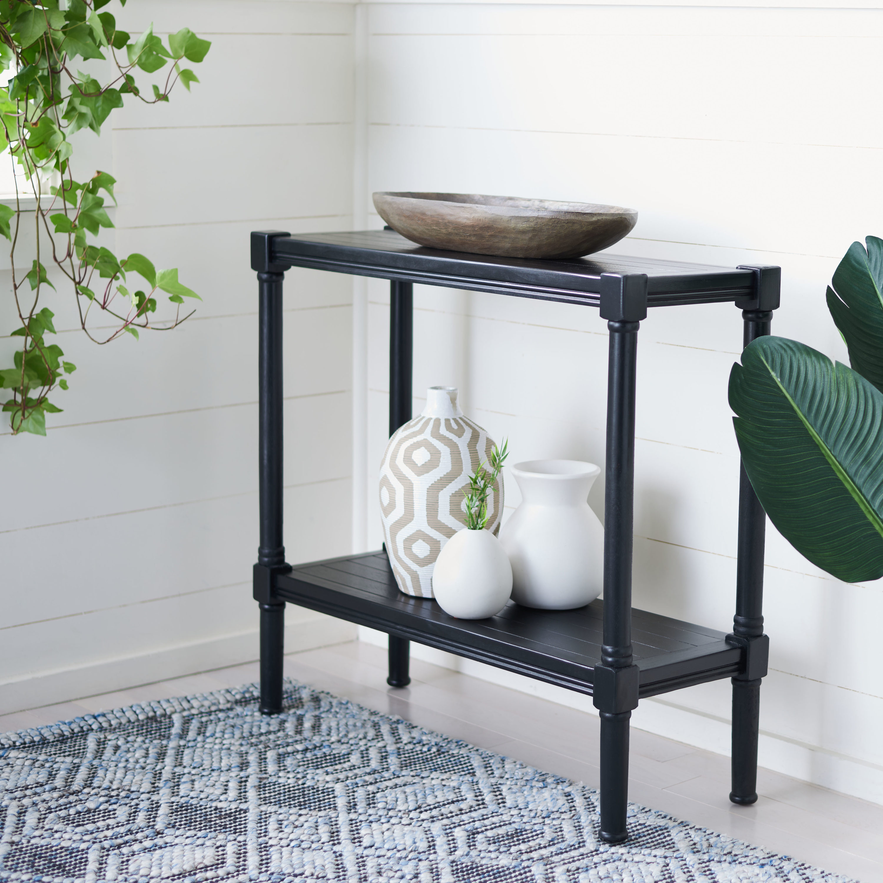Safavieh CNS5714B Rafiki Farmhouse Black Console table