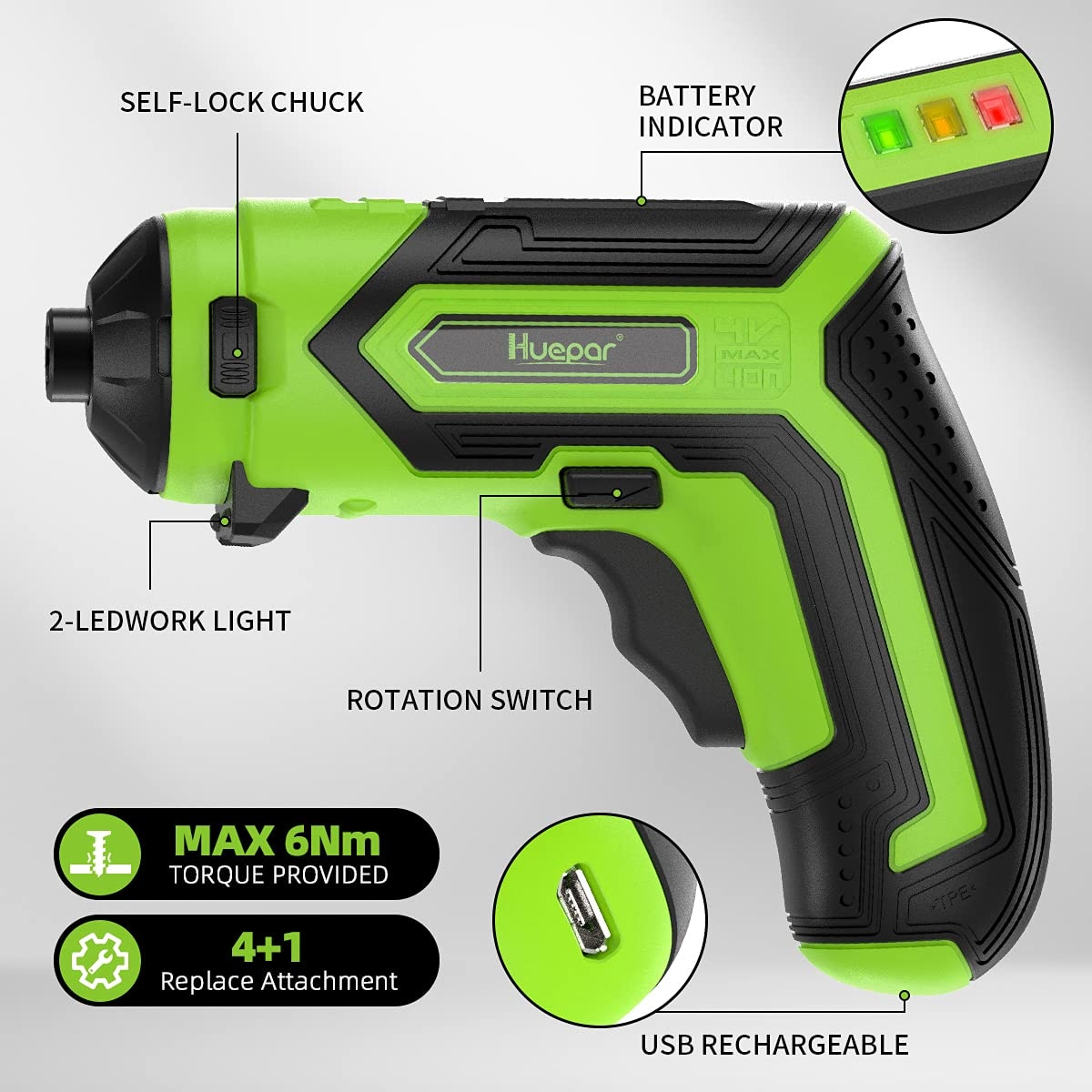 Huepar CS04 Cordless-Screwdrivers - View #8