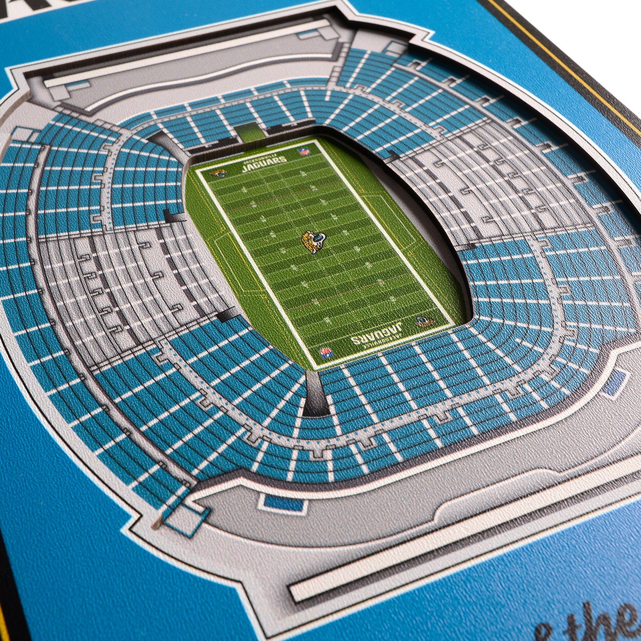 8' x 32' NFL Jacksonville Jaguars 3D Stadium Banner