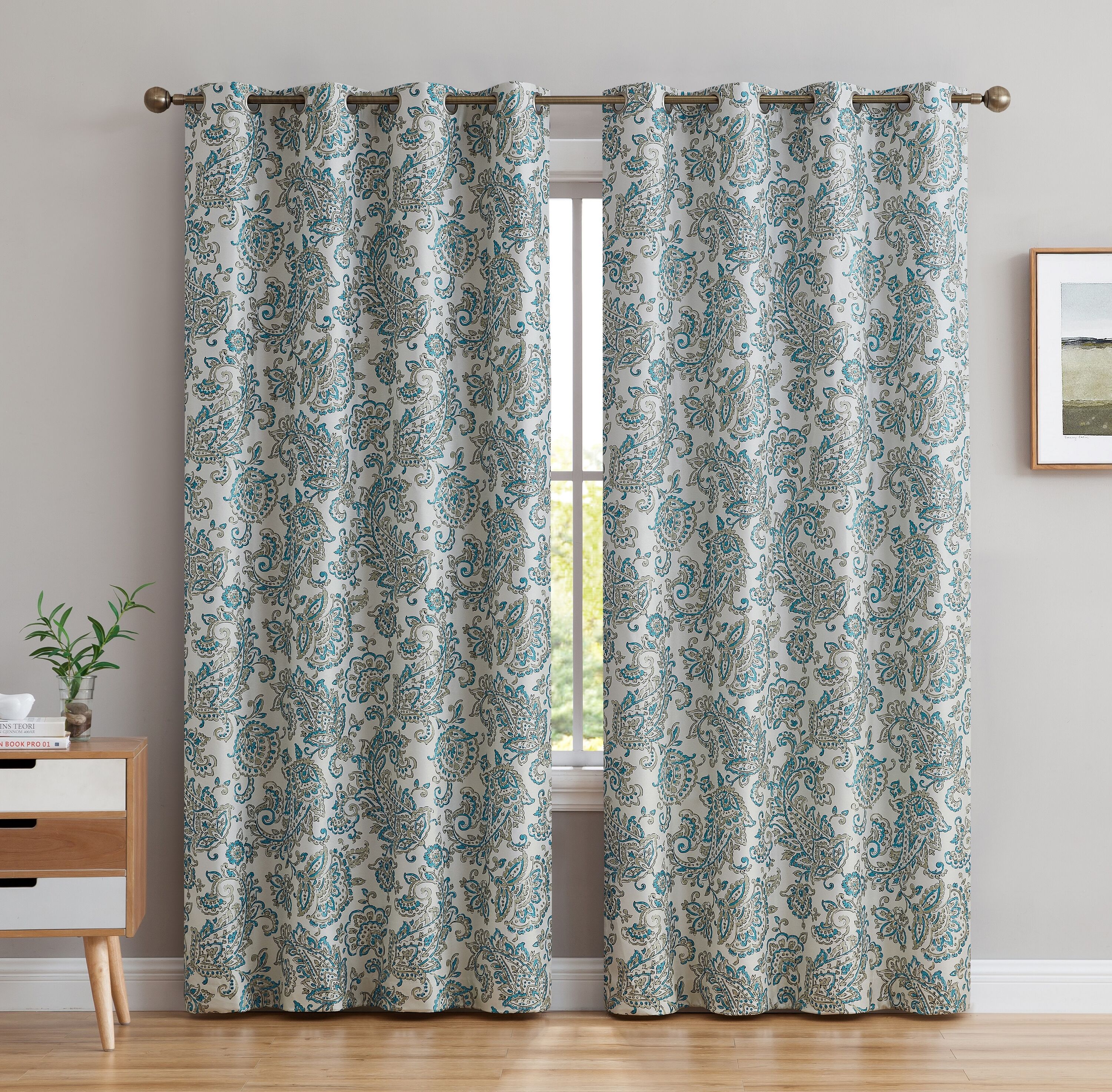 HLC.me AMLFI-63SEAGRN curtains - View #2