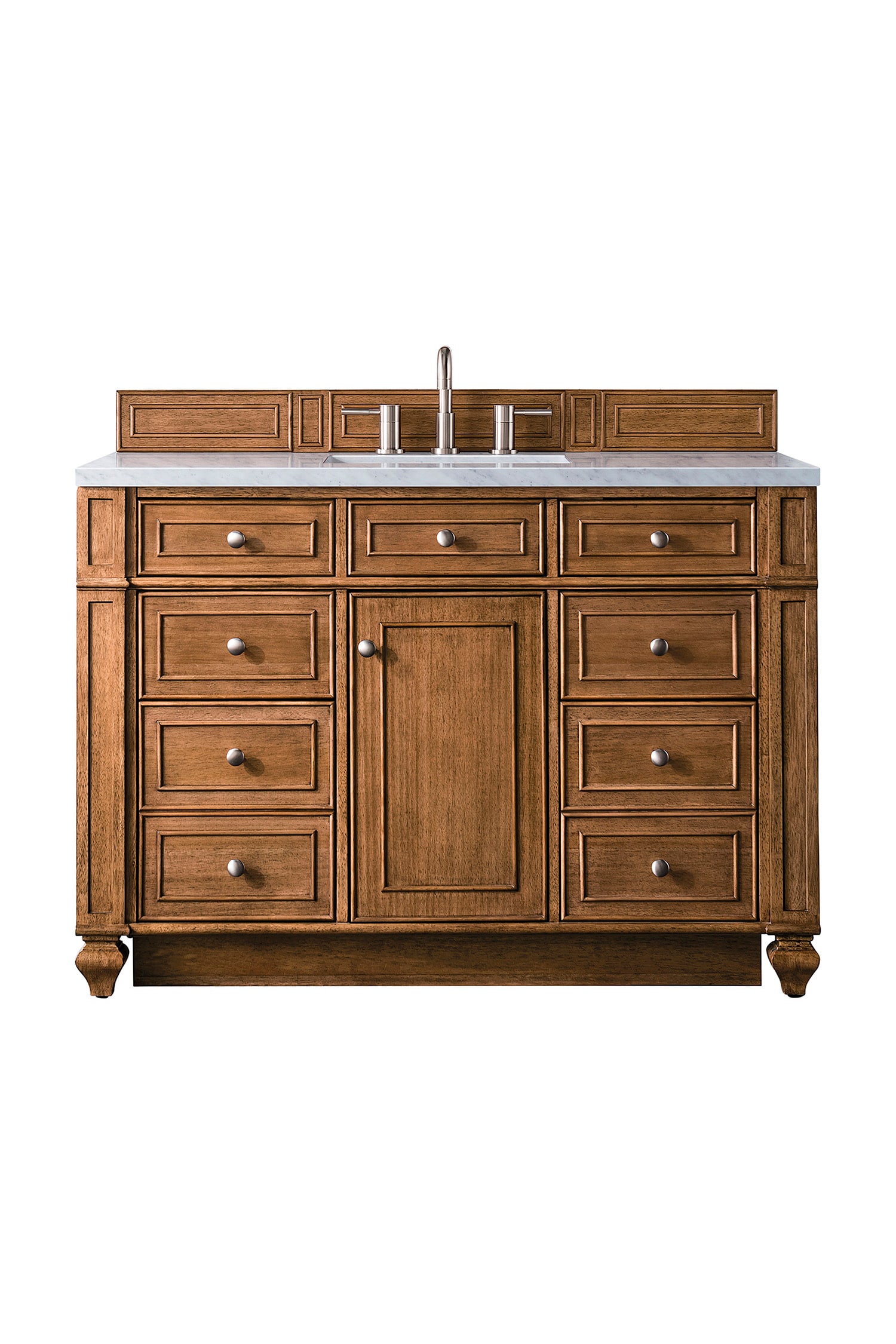 Saddle Brown 48" Single Vanity with Veneer Finish
