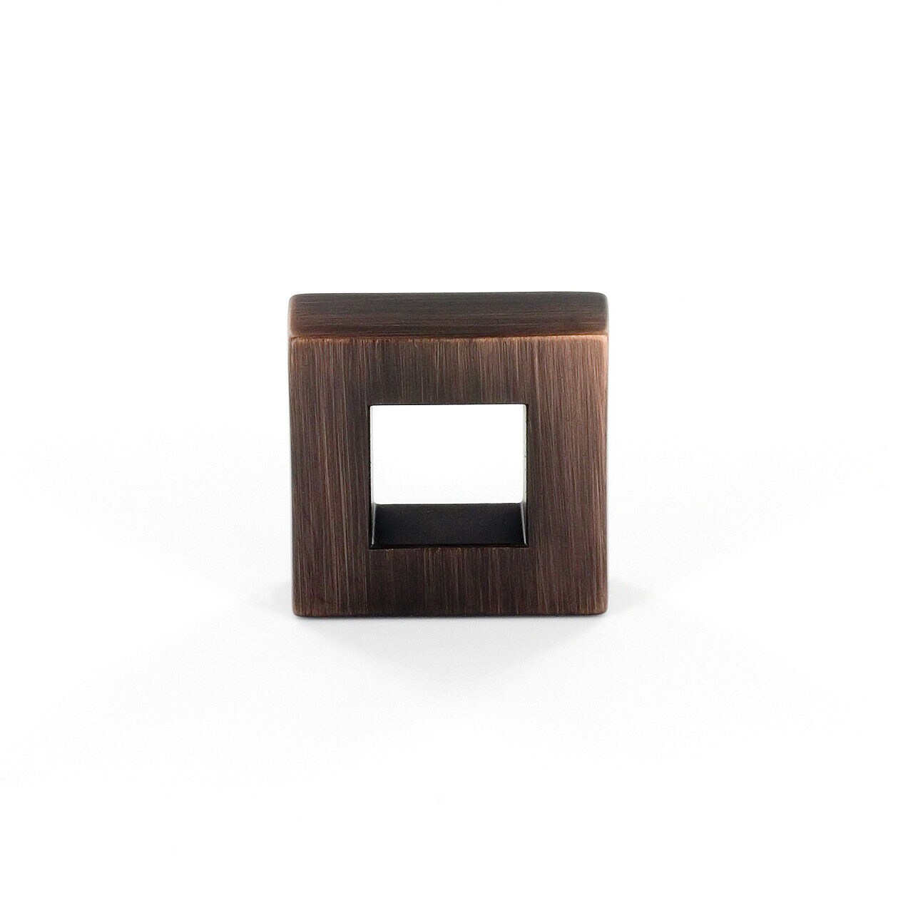 Richelieu BP31604325BORB Victoria 1-in Brushed Oil-Rubbed Bronze Square Contemporary Cabinet Knob