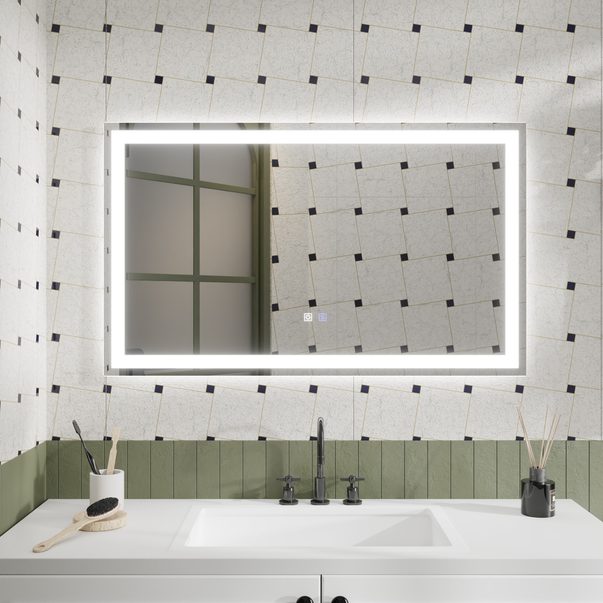 ExBrite JQBM4032FB3 Framed-Bath-Mirrors - View #17