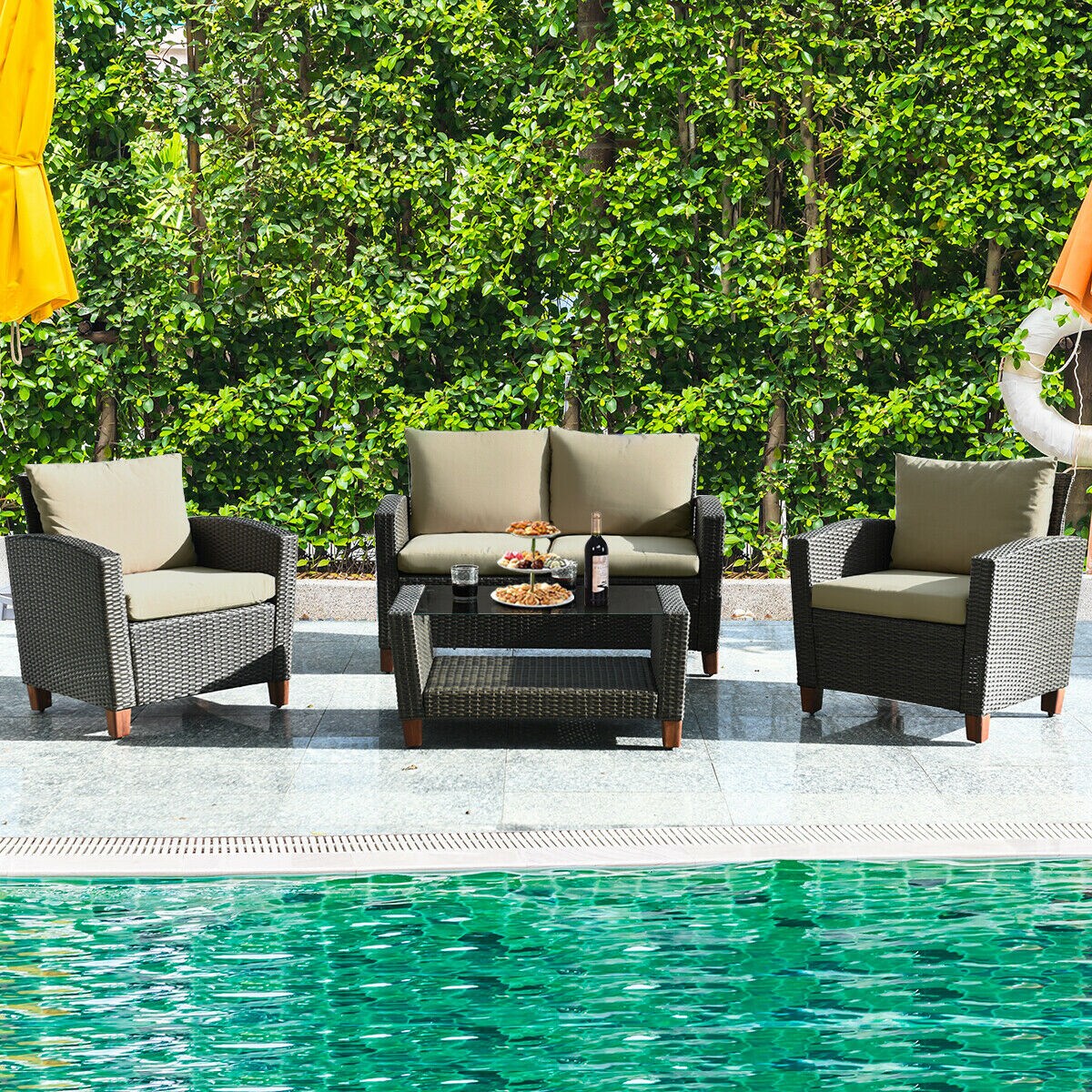 Forclover HBV-W665ABN Patio-Conversation-Sets - View #3