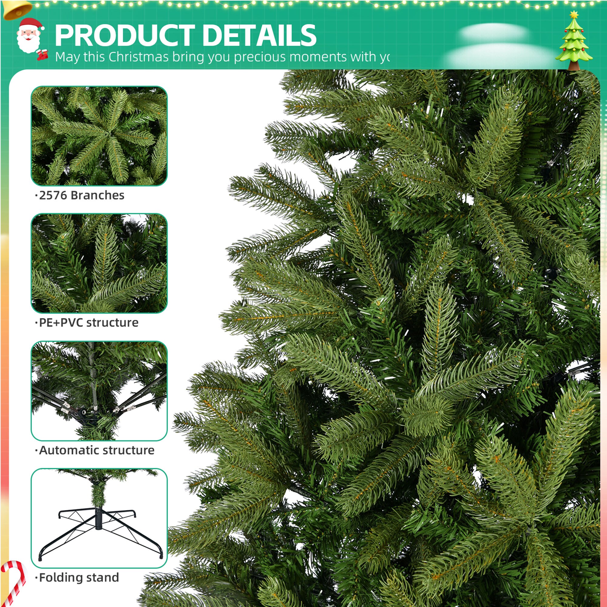 AAZJ NBC-CM64189UL Artificial-Christmas-Trees - View #8