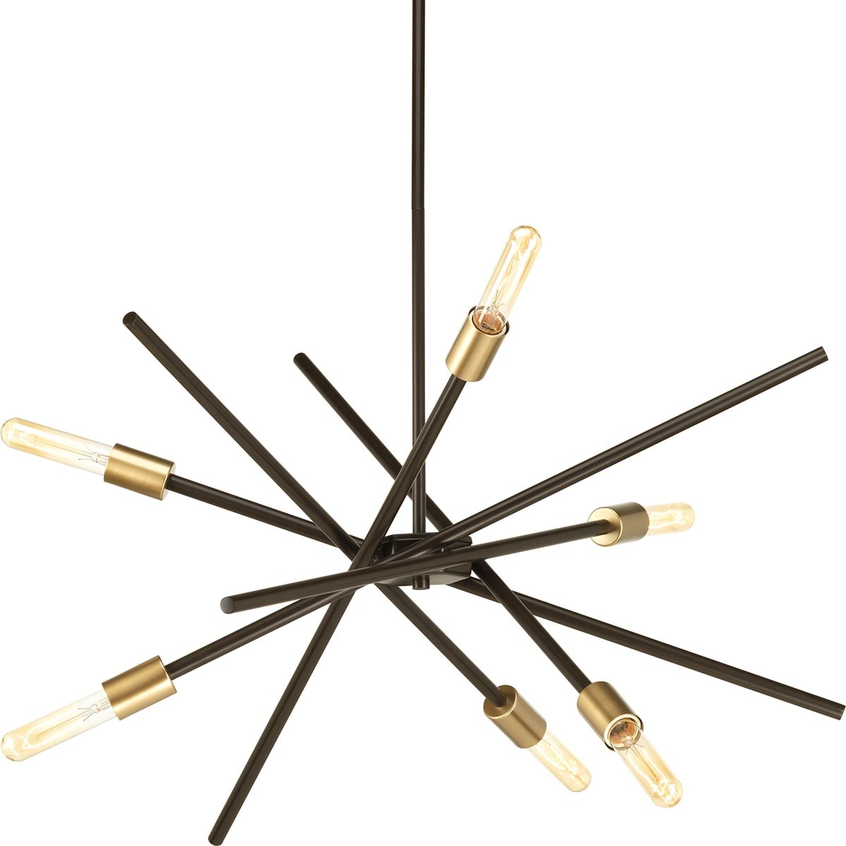 Progress Lighting Astra 6 -Light Antique Bronze Modern/contemporary For Use in Bedrooms, Dining Rooms, Foyers, Kitchens, Living Rooms Chandelier 1007626 Simolary simolary.com