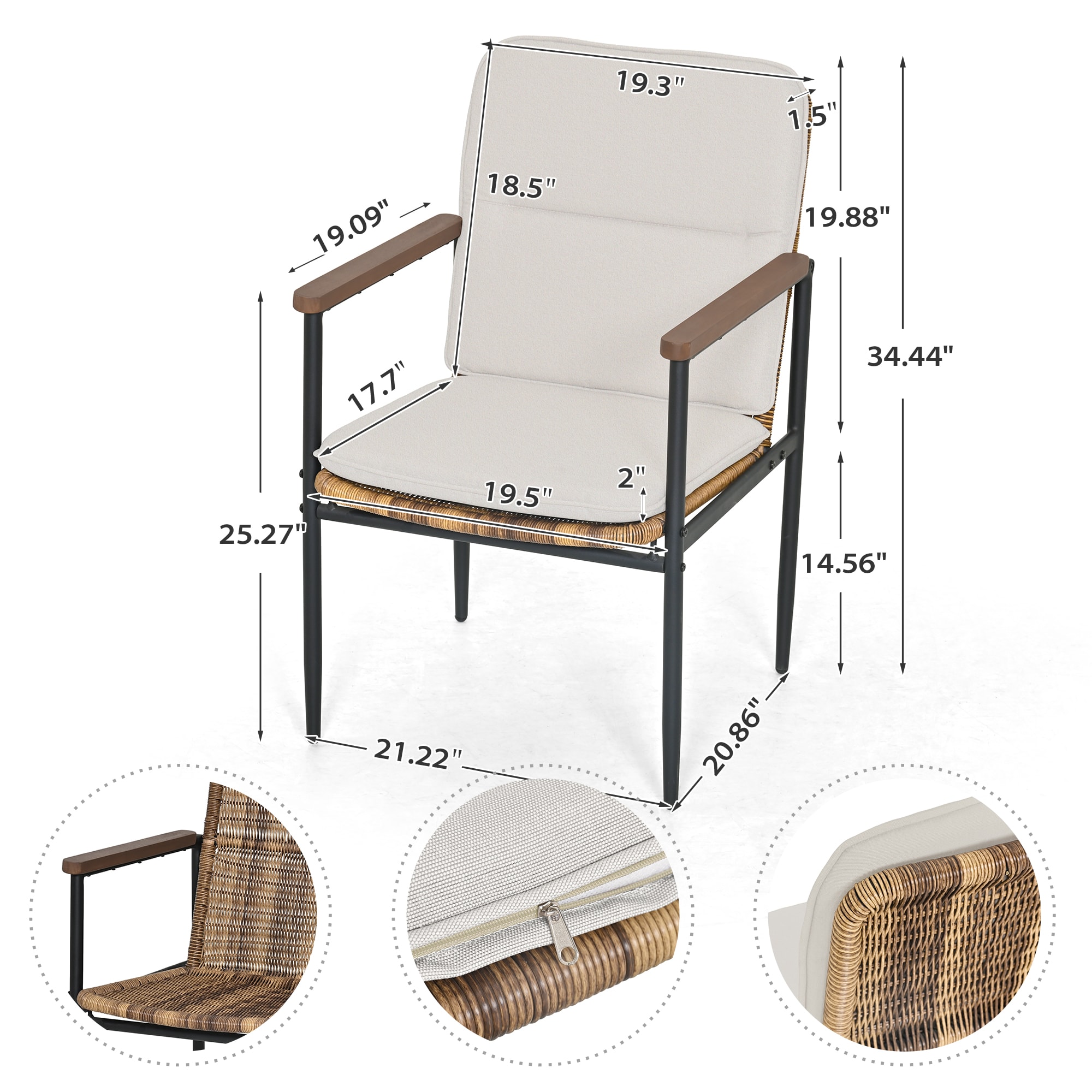  EL-CZ9-ZM-G1-WL3 Patio-Dining-Sets - View #3