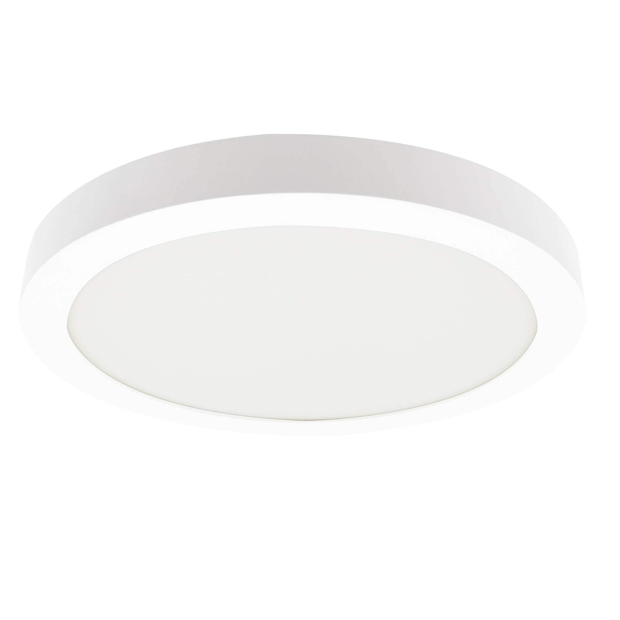 Homdec 1-Light 9.5-in White LED Flush Mount Light In The Flush Mount ...