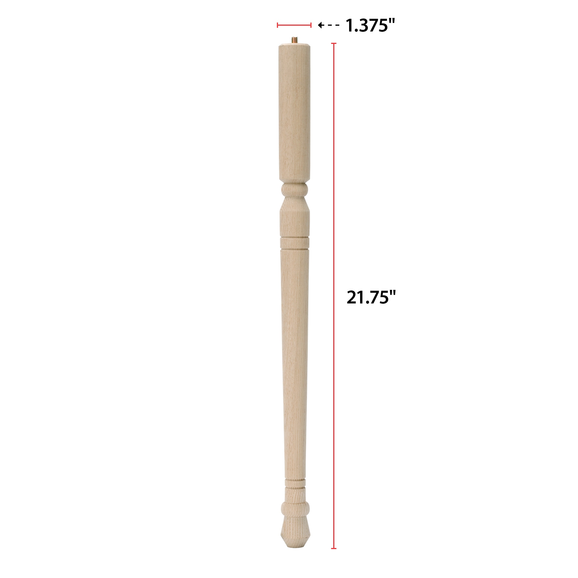 Waddell 2572 Wood-Table-Legs - View #2