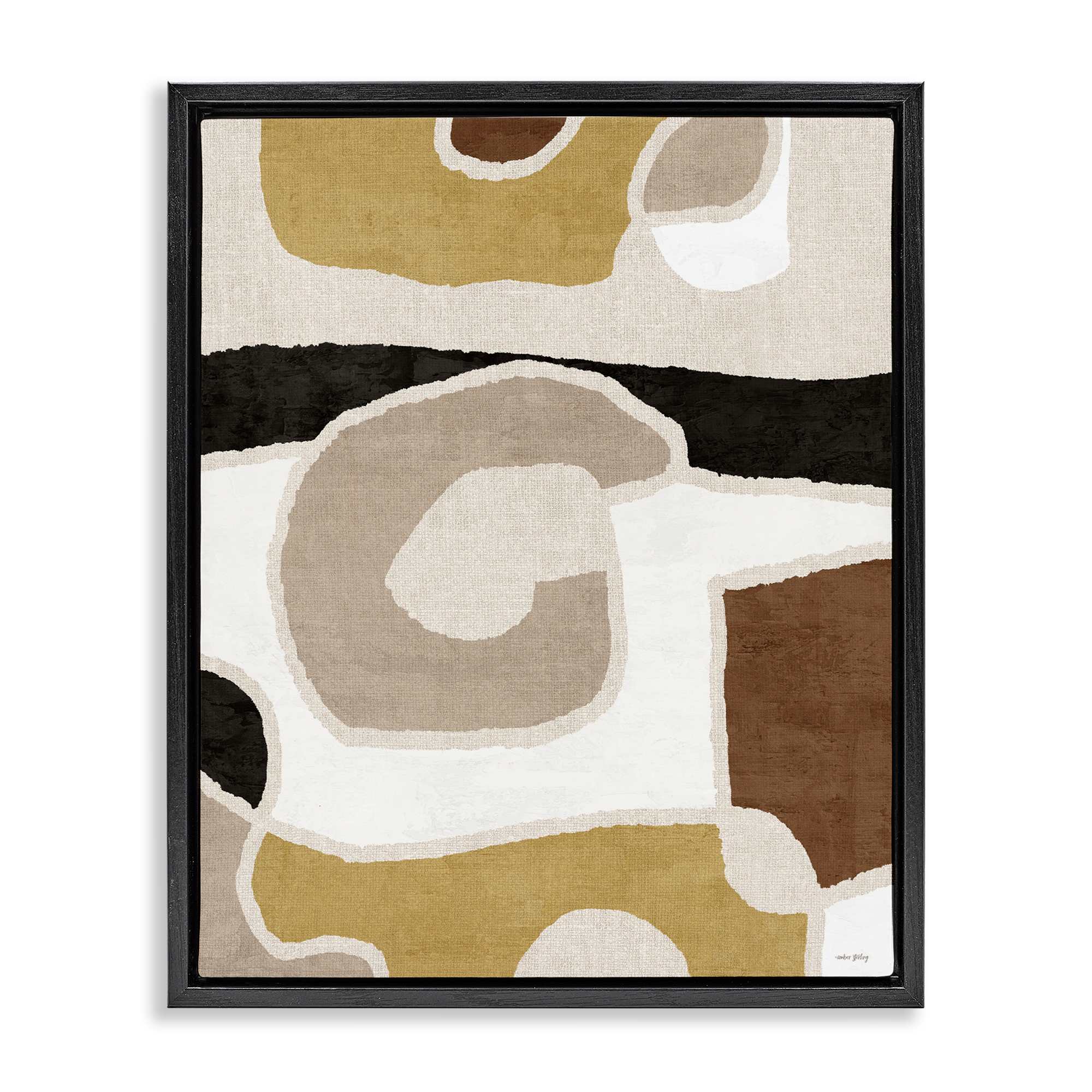 Stupell Industries BT-586-FFB-16X20 Earthy Boho Geometrics Floating Frame design by Amber Sterling