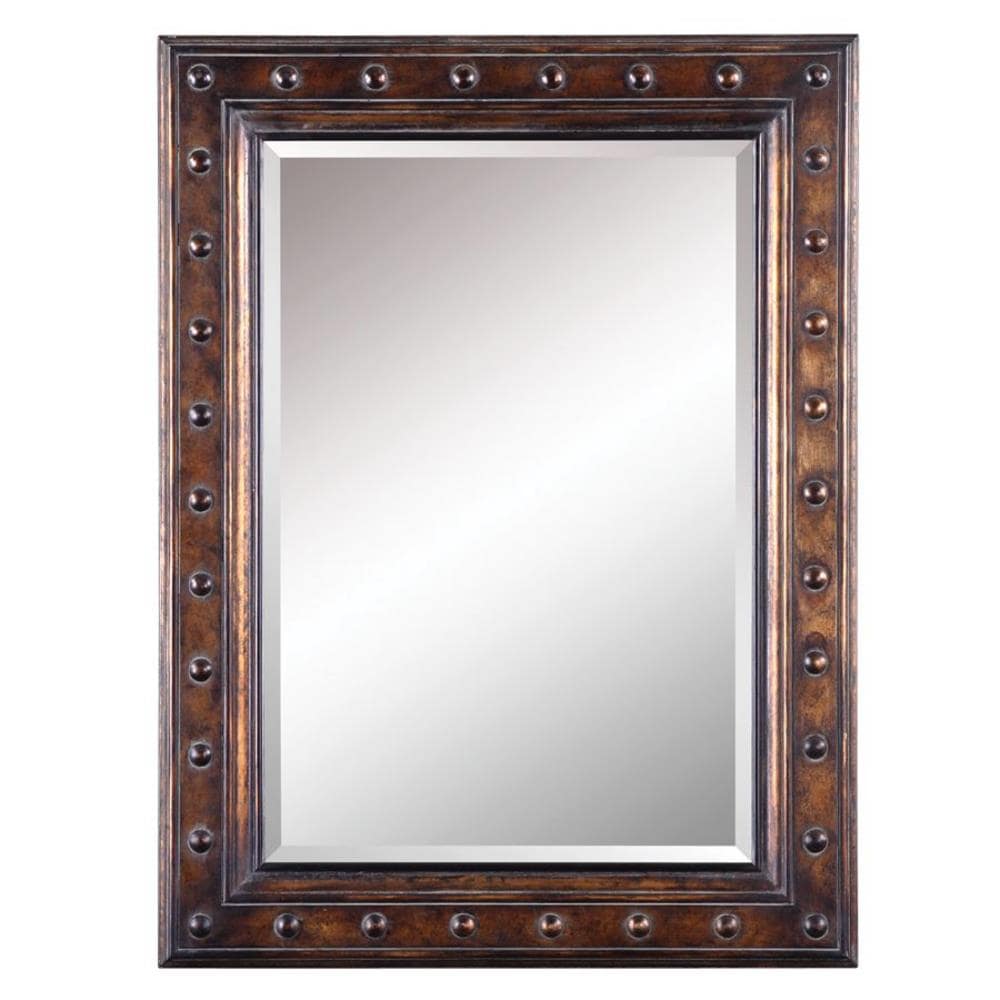 allen + roth 30-in W x 40-in H Bronze Beveled Wall Mirror at Lowes.com