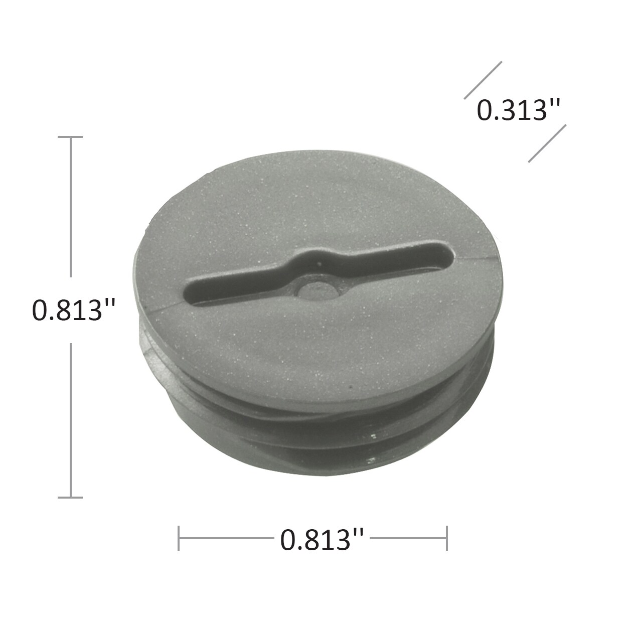 BELL 4-Pack 0.5-in Electrical Box Knockout Plugs, Gray Metal
