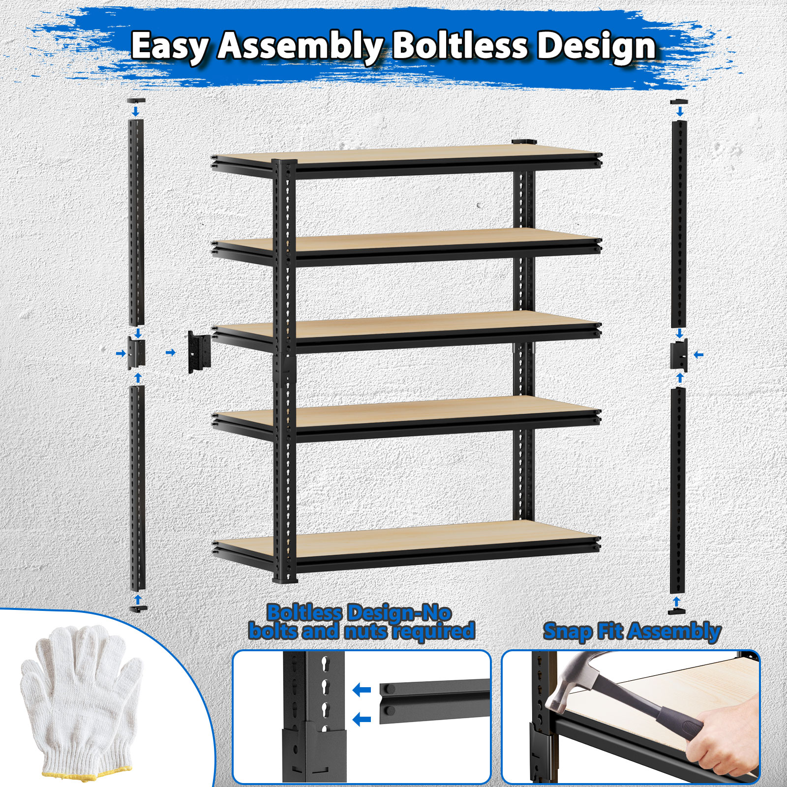 LOVMOR 36MDF-HDMS-PLR Free-Standing-Shelving - View #5