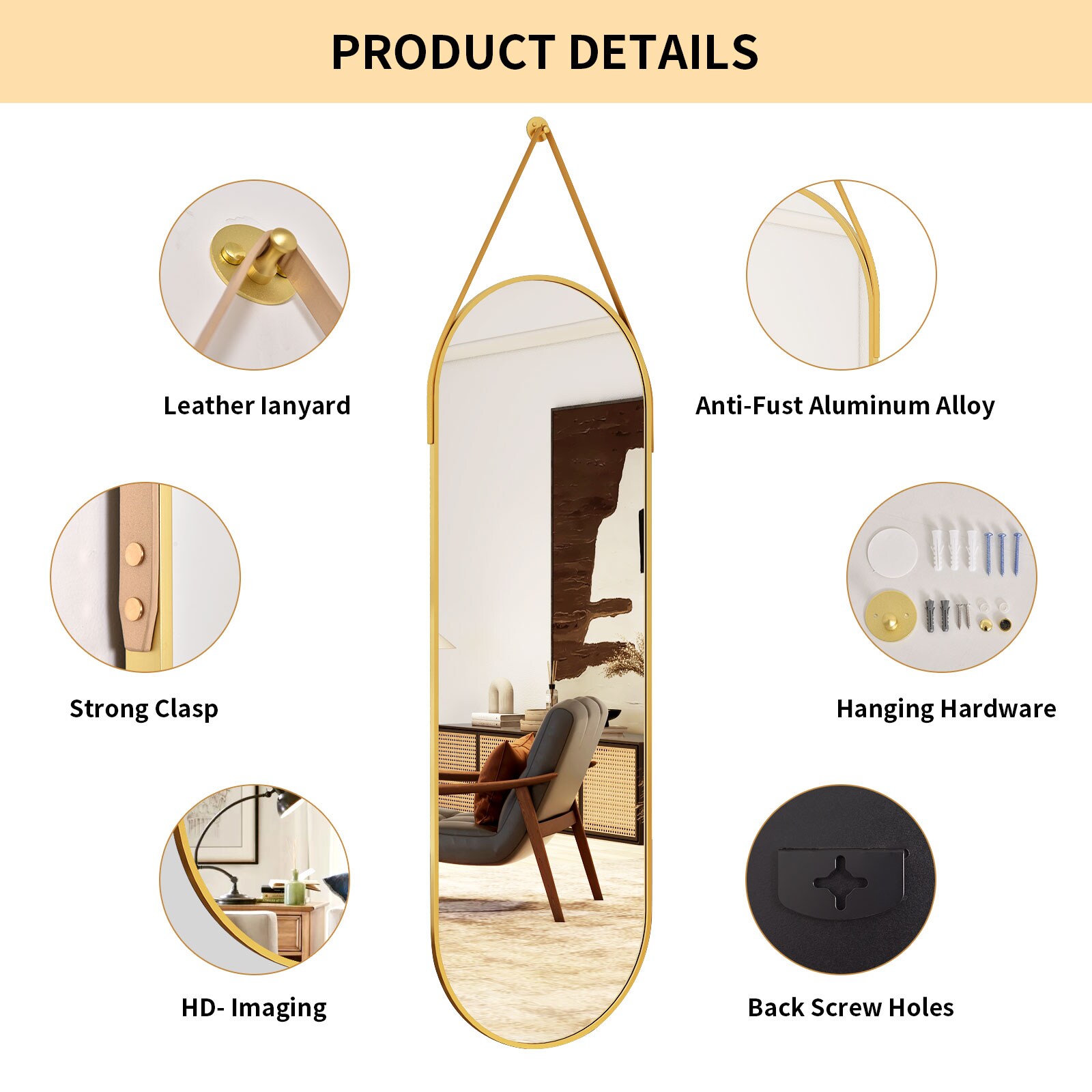 BEAUTYPEAK PDGXPD1648G Decor-Mirrors - View #8